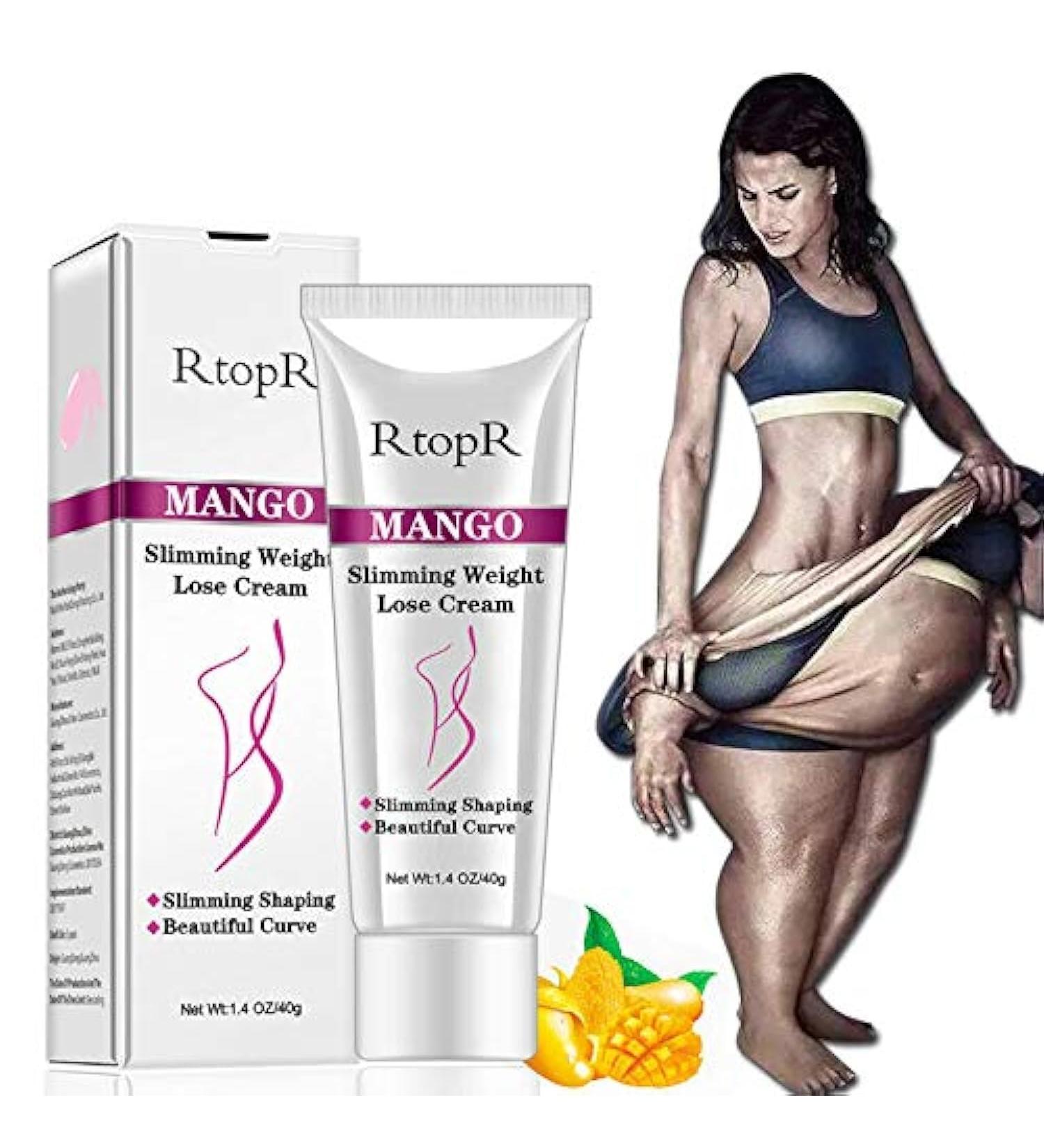Slimming Cream for Tummy & Waist - Hot Weight Loss & Anti-Cellulite Cream - Natural Mango (2 Pack) - Firming Stomach Fat Burner - Buy Online on GoSupps.com