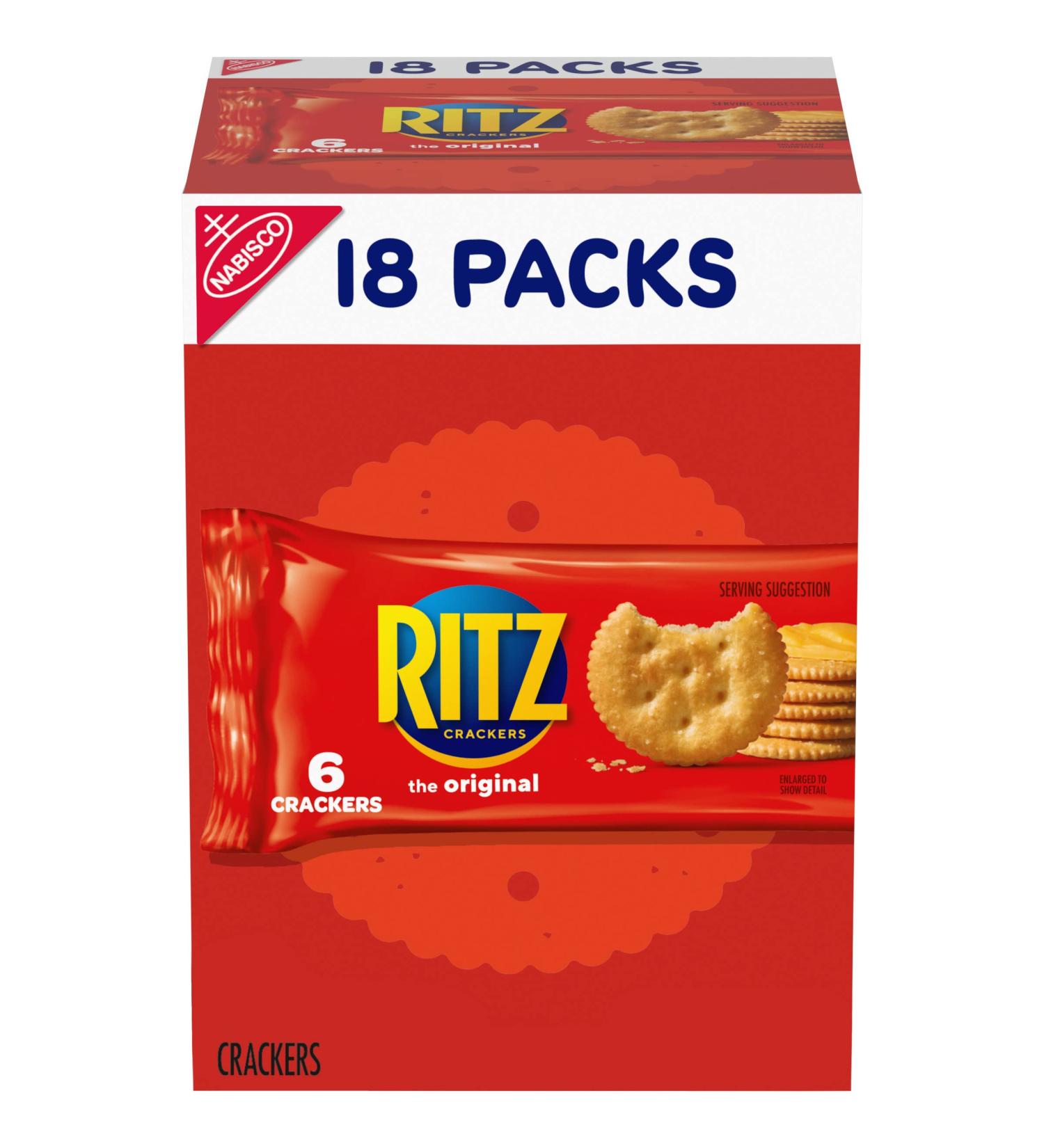 Ritz Original Crackers 12.24oz - 18 Count Pack - (1 Pack) - Buy Online on GoSupps.com