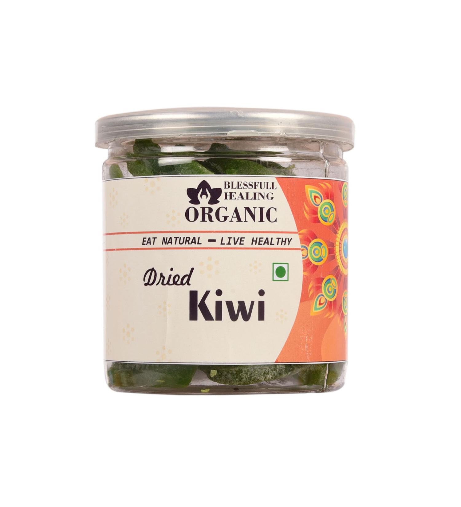 Blessfull Healing Organic Dried Kiwi 300 Gram Airtight Container (Packing May Vary) - Buy Online on GoSupps.com