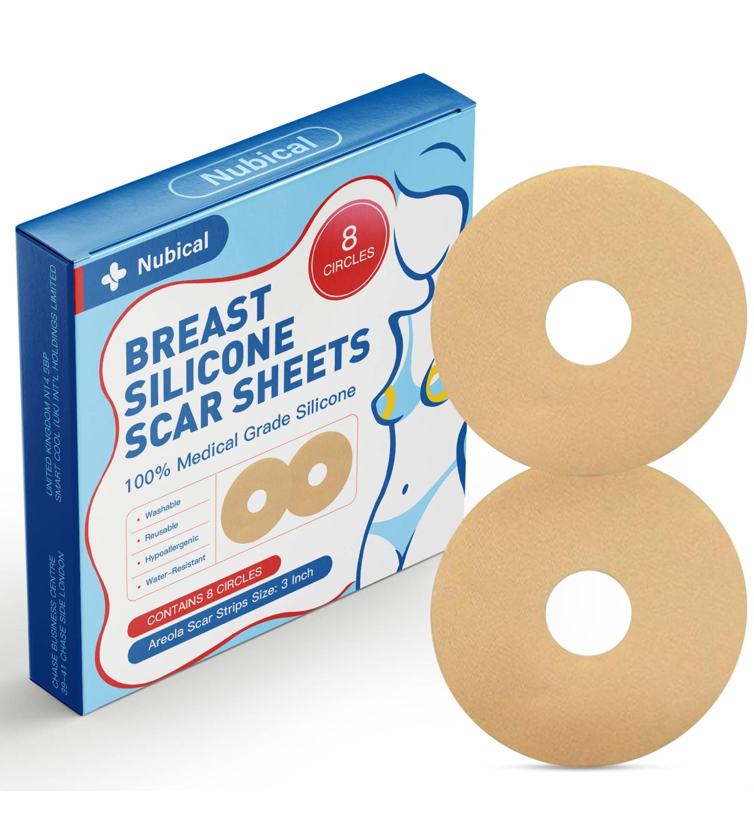 Medical Silicone Scar Sheets 8 Pack - Breast Scar Treatment for Post Surgery - Scar Removal & Reduction Supplies - Buy Online on GoSupps.com