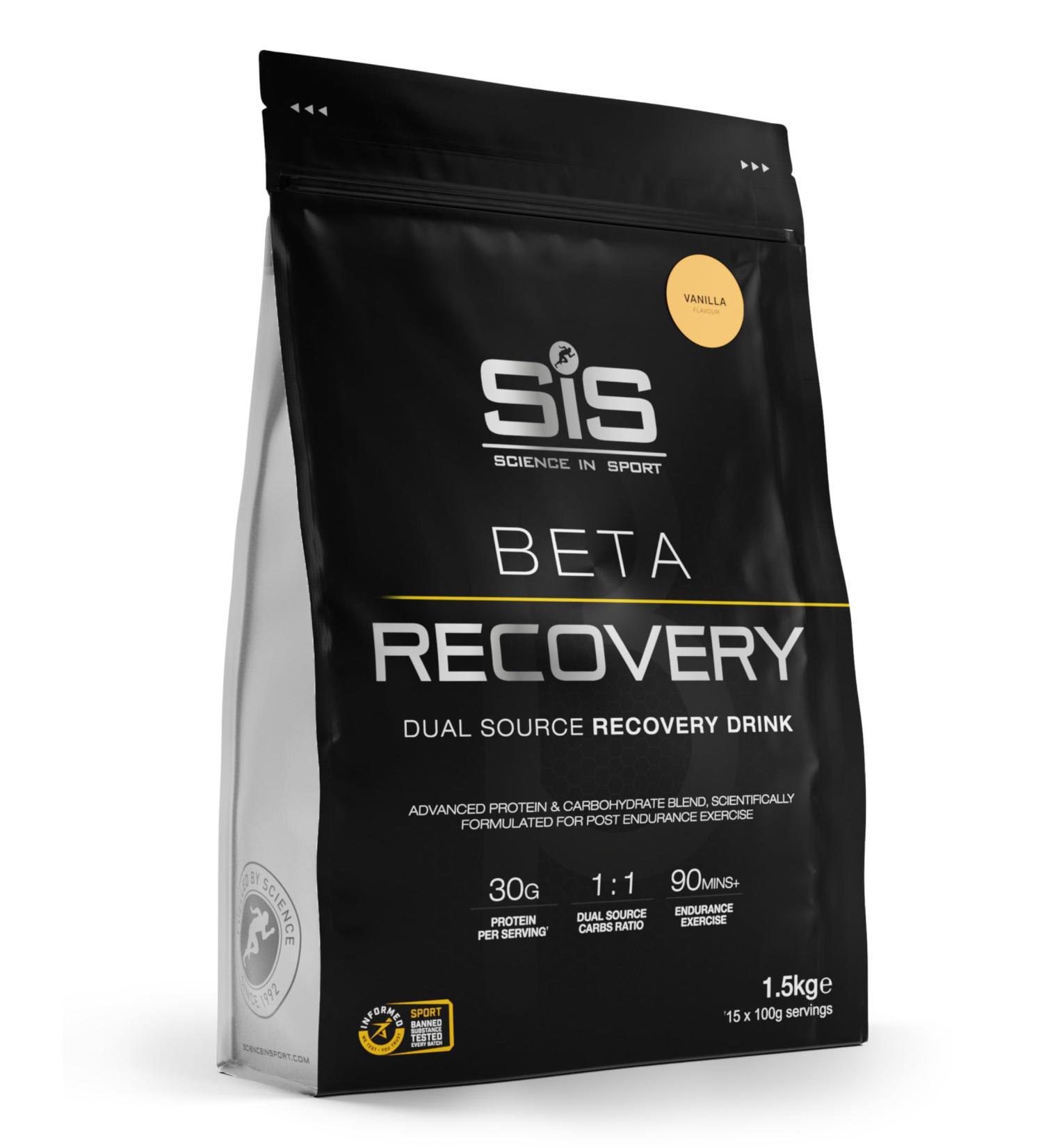 Science in Sport BETA Recovery Powder 1.5 kg Vanilla - Recovery Sports Drink Powder with Carbohydrates and Proteins in a 2:1 Ratio Powder Drink to Accompany Training - Buy Online on GoSupps.com