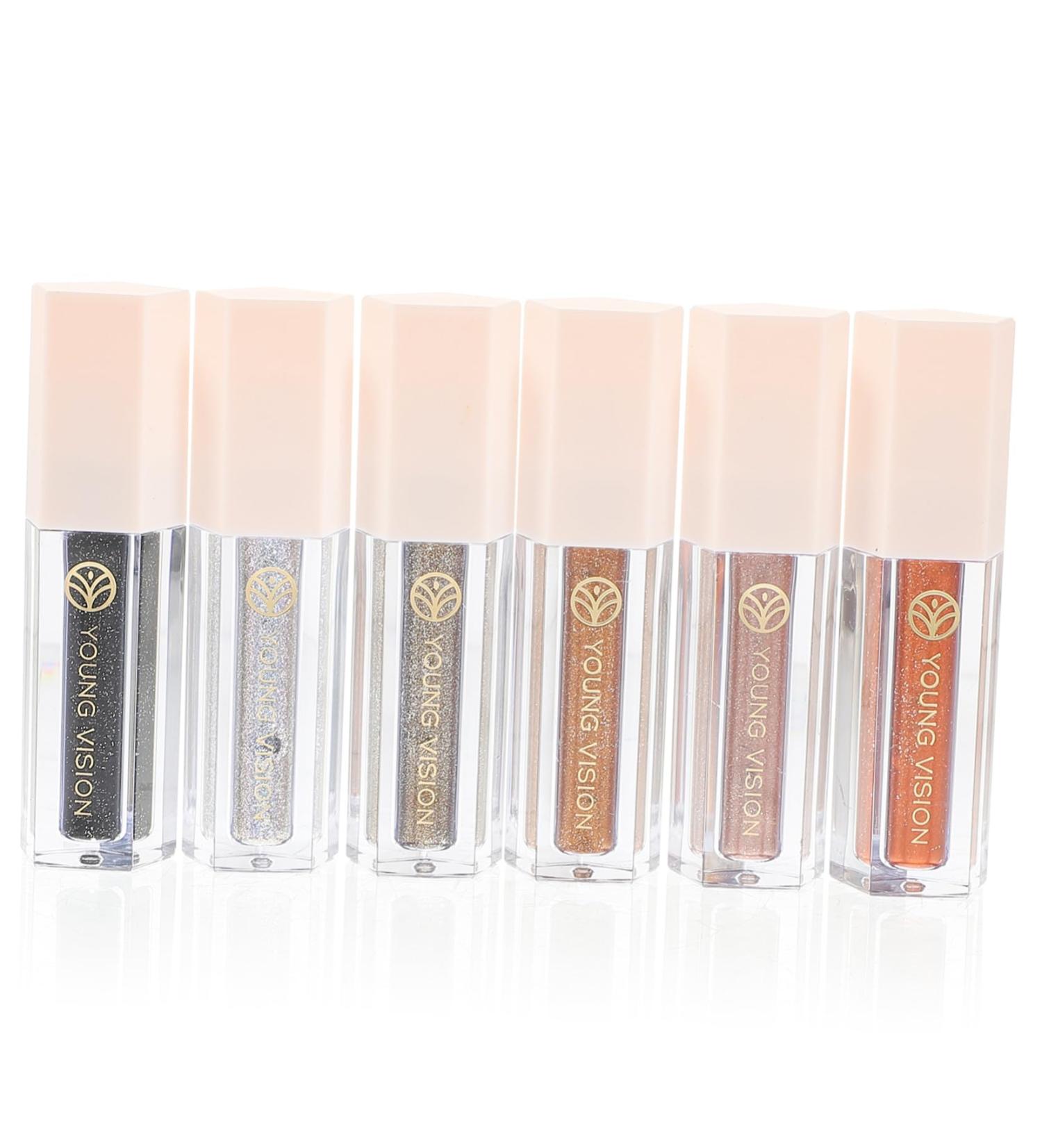 BIUDECO 6pcs Eye Shadow Set Eyeshadow Makeup Tools Eye Glitter Eye Makeup Accessories Miss Lasting Cosmetic 1 count (Pack of 1) As Shown - Buy Online on GoSupps.com