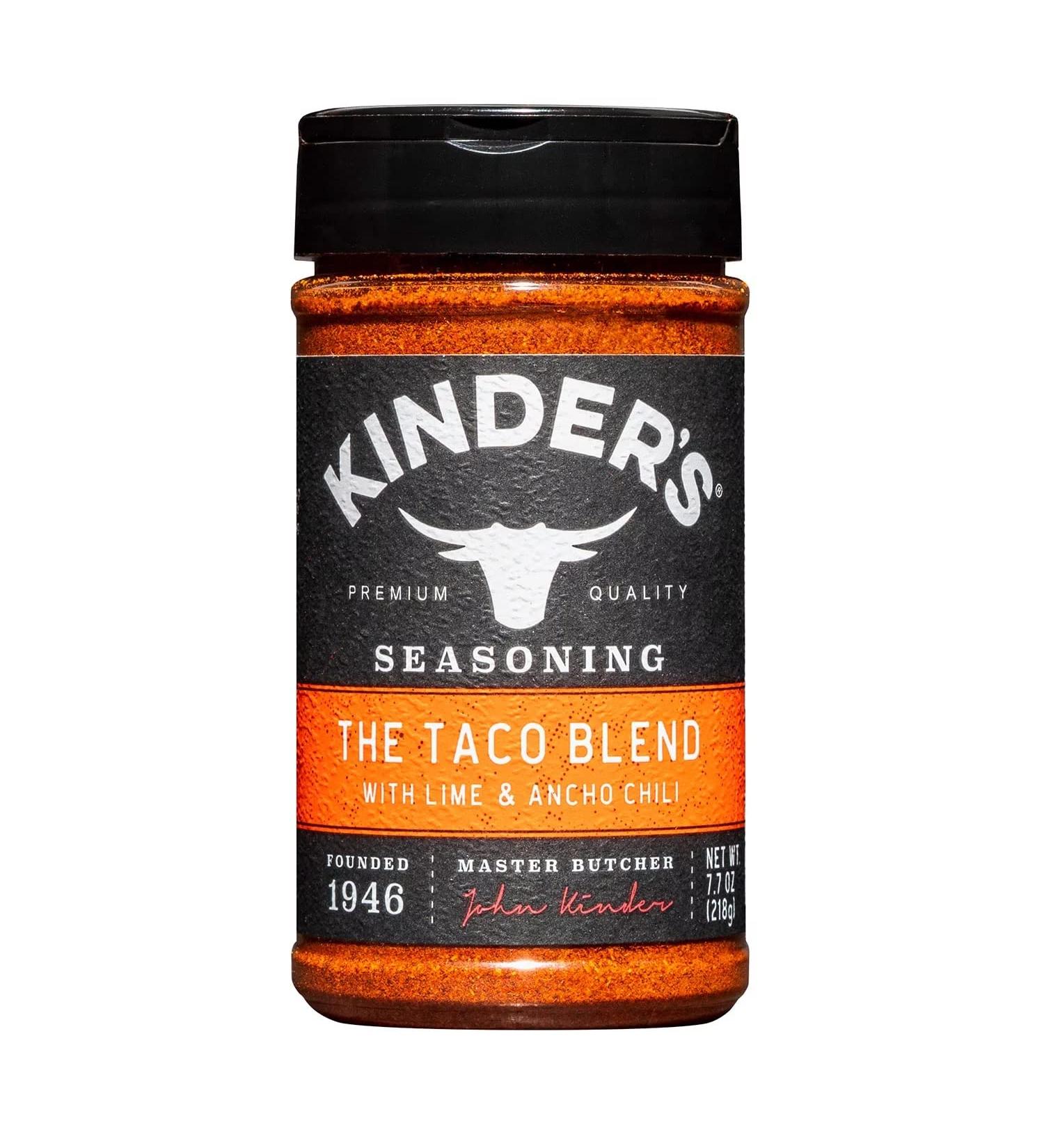 Kinder's Premium Taco Blend Seasoning 7.7 OZ - 1 Count | High-Quality Seasoning - Buy Online on GoSupps.com