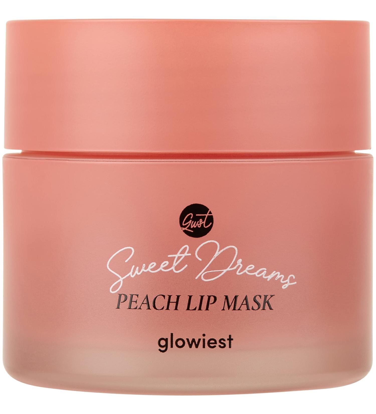 Glowiest Sweet Dreams Lip Mask - Nourishing, Plumping, and Hydrating Lip Sleeping Mask with Hyaluronic Acid, Vitamin C, Shea Butter, and Antioxidants | Peach - Buy Online on GoSupps.com