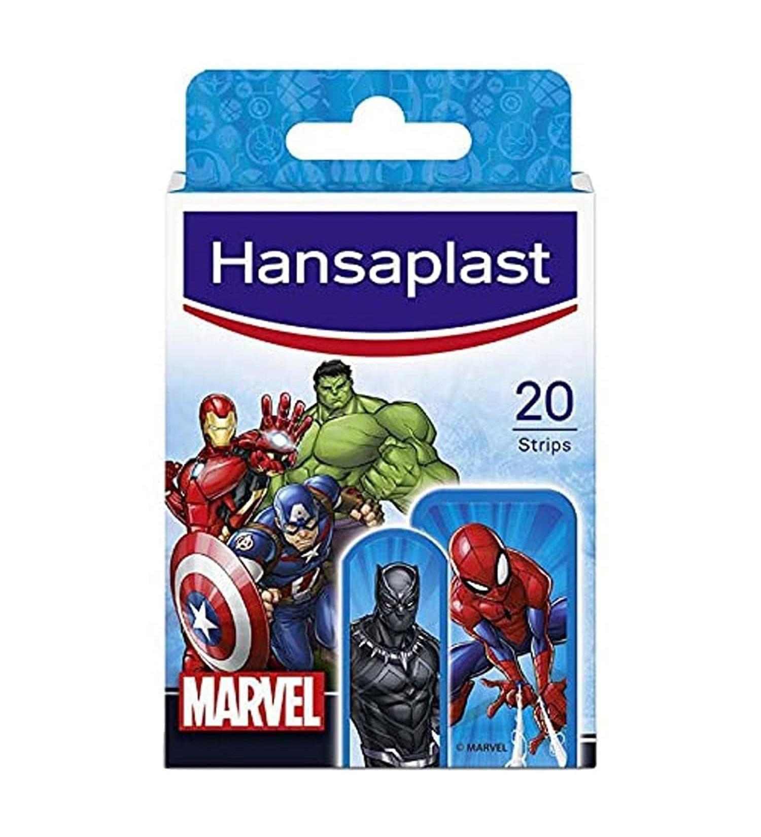 Hansaplast MARVEL Avengers Children s Plasters - 20 Strips | Fun & Kid-Friendly Bandages for Wounds - Buy Online on GoSupps.com