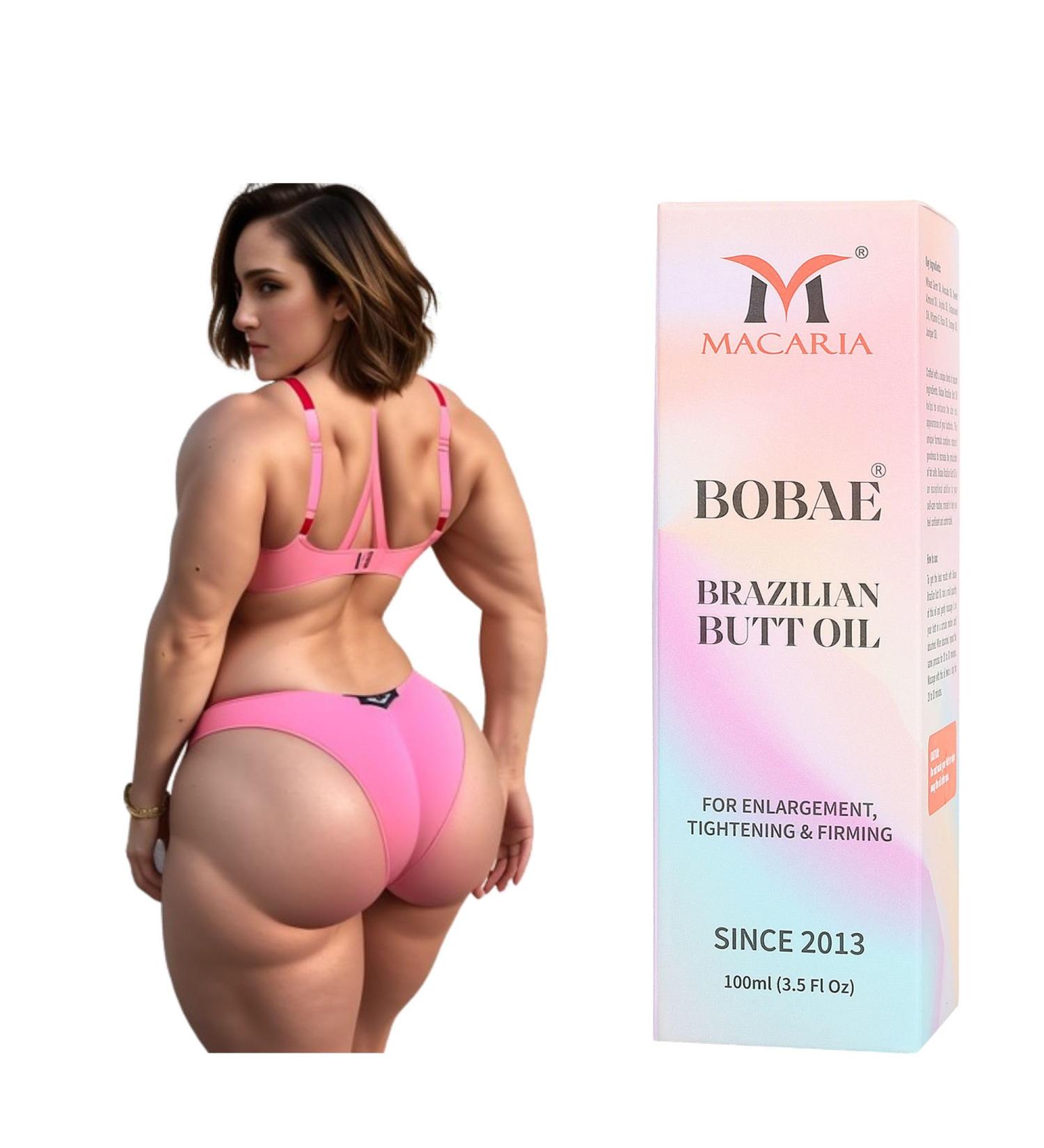 MACARIA Bobae Brazilian Natural Booty bum enlargement Oil larger Butt enlarger bigger Booty line gel for women - Buy Online on GoSupps.com