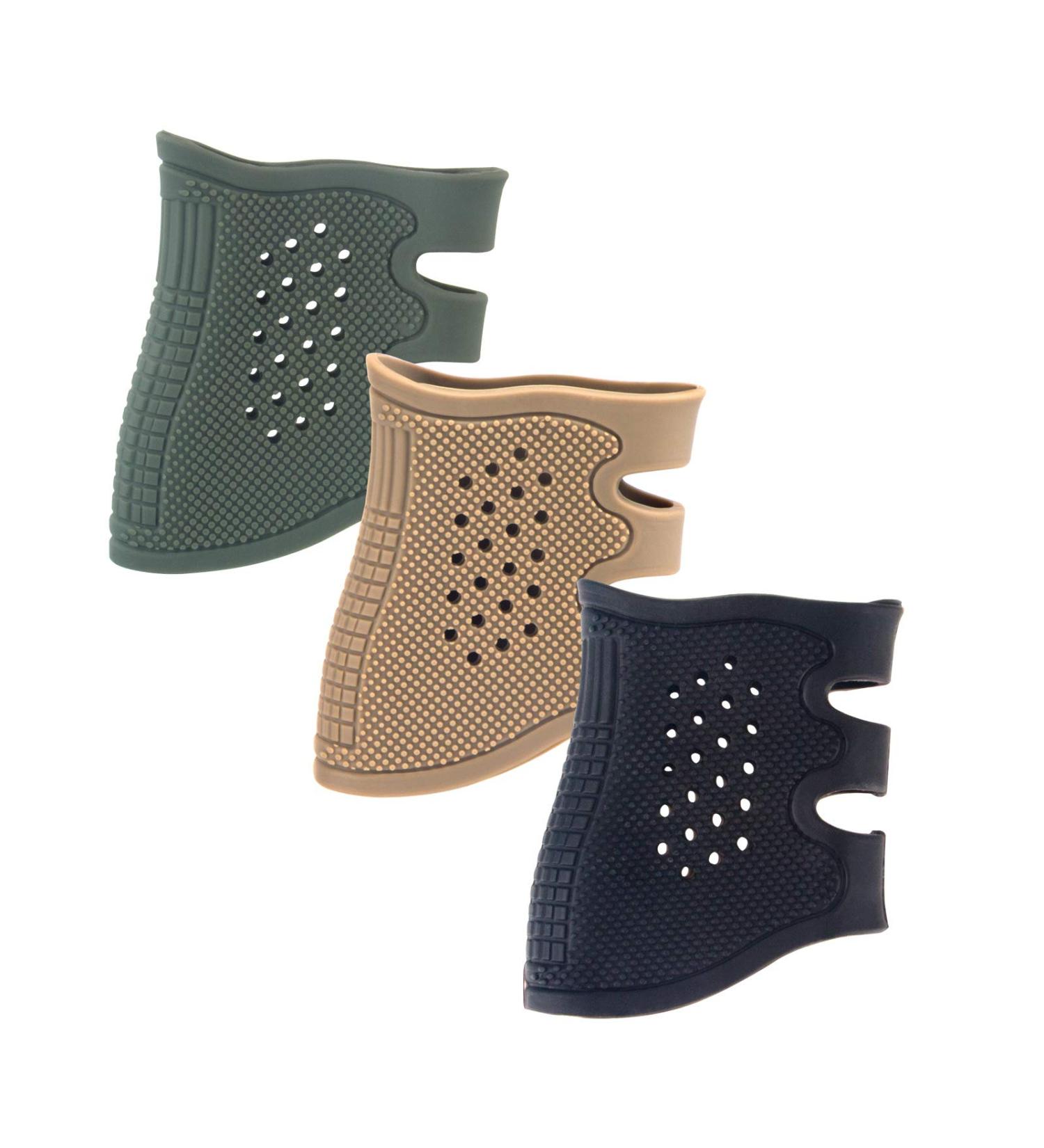 FOCUHUNE Anti-Slip Handle Sleeves for GK Gloves | Rubber Reef Glove Sleeve | Fits GK 17-41 | 2/3 Pack Black Khaki Army Green - International Shipping Available - Buy Online on GoSupps.com
