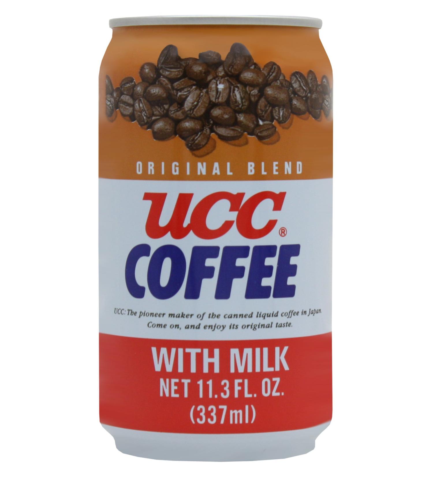 UCC Original Coffee with Milk 11.3 Fl Oz - Pack of 24 | Authentic Japanese Ready-to-Drink Coffee - Buy Online on GoSupps.com