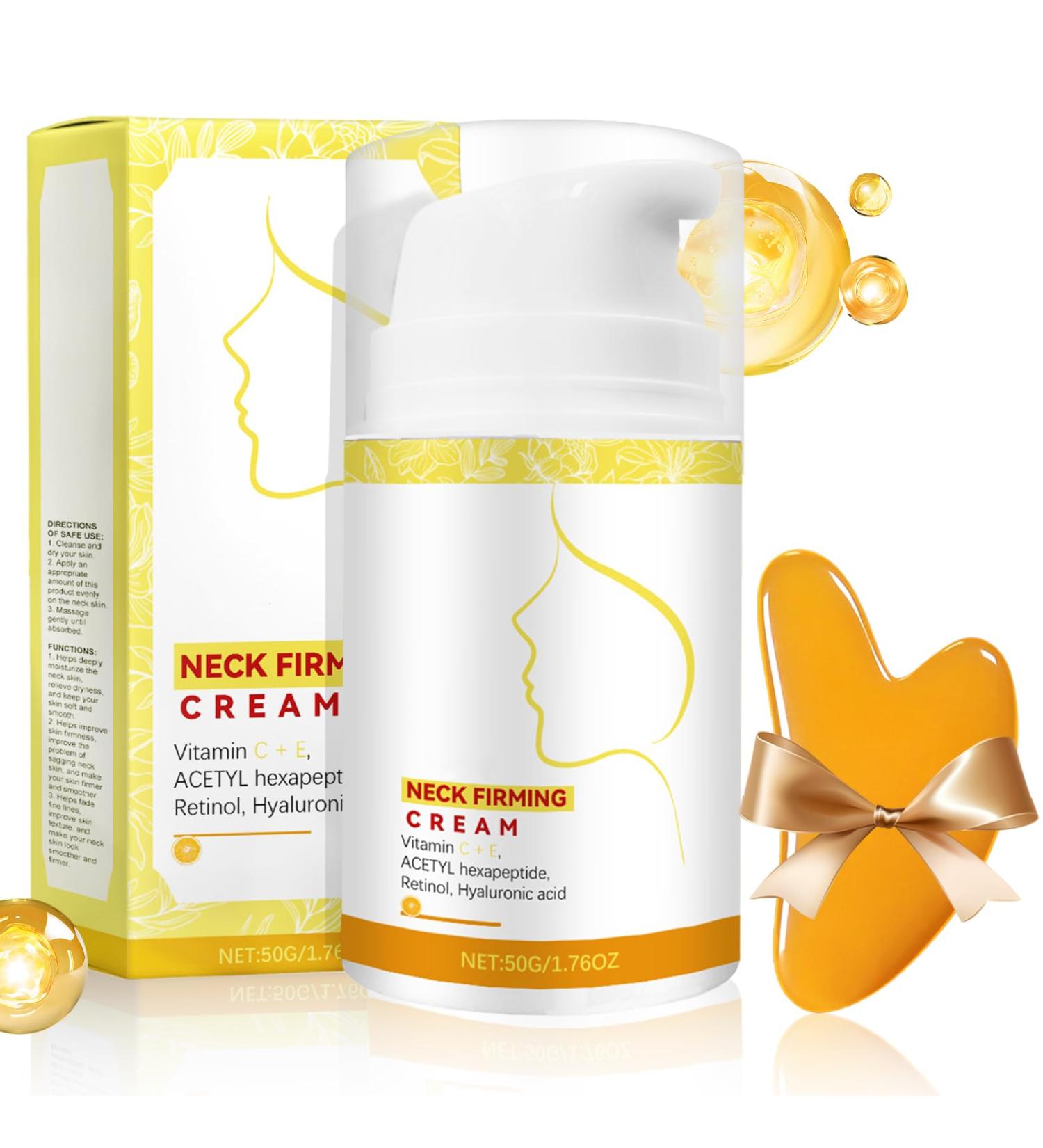 Anti Ride Retinol Neck Cream Firming Lifting Neck Cream Cr me Raffermissante Cou Soins pour le cou et le D collet Creme Anti Ride Con Pierre Gua Sha Att nue les Ridules Hydrate en Profondeur - Buy Online on GoSupps.com
