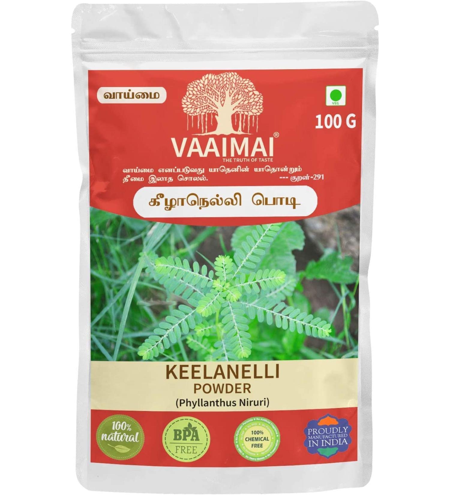CROW VAAIMAI Keelanelli PoederPhyllanthus Niruri 100g