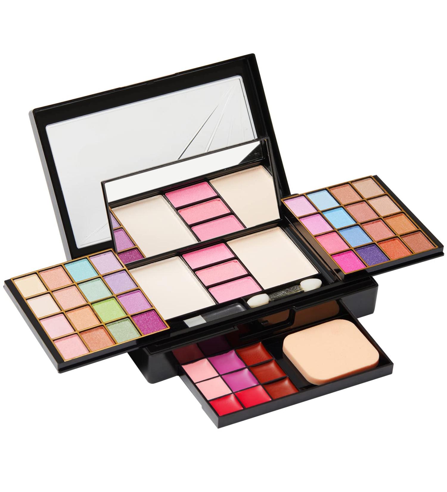 LT Makeup Palette - 46 Bright Colors Eyeshadow & Lip Gloss Kit - Buy Online on GoSupps.com