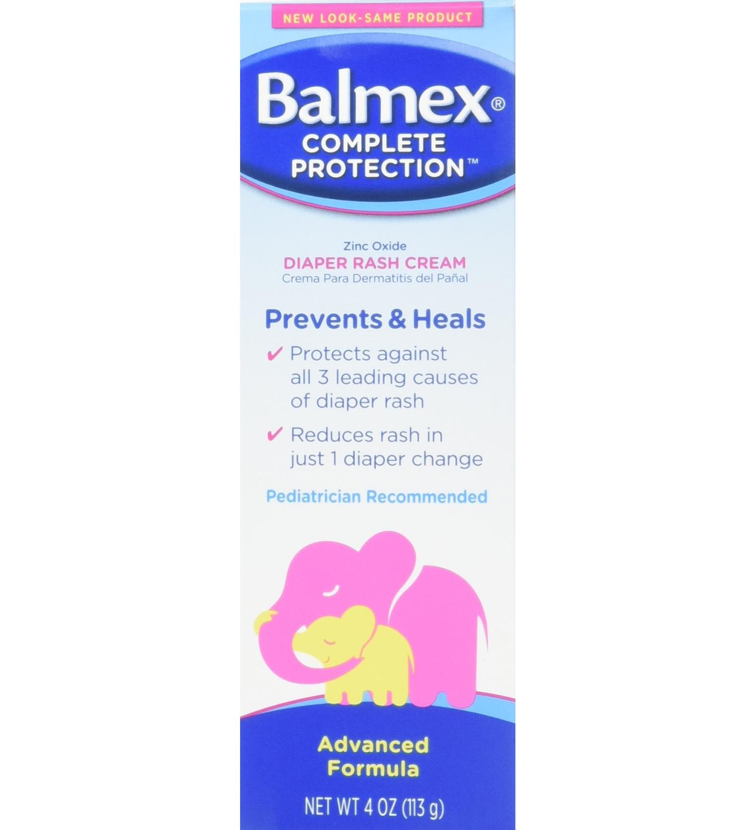 Balmex Diaper Rash Cream 4 oz (Pack of 5) - Gentle Protection for Baby's Skin - Buy Online on GoSupps.com
