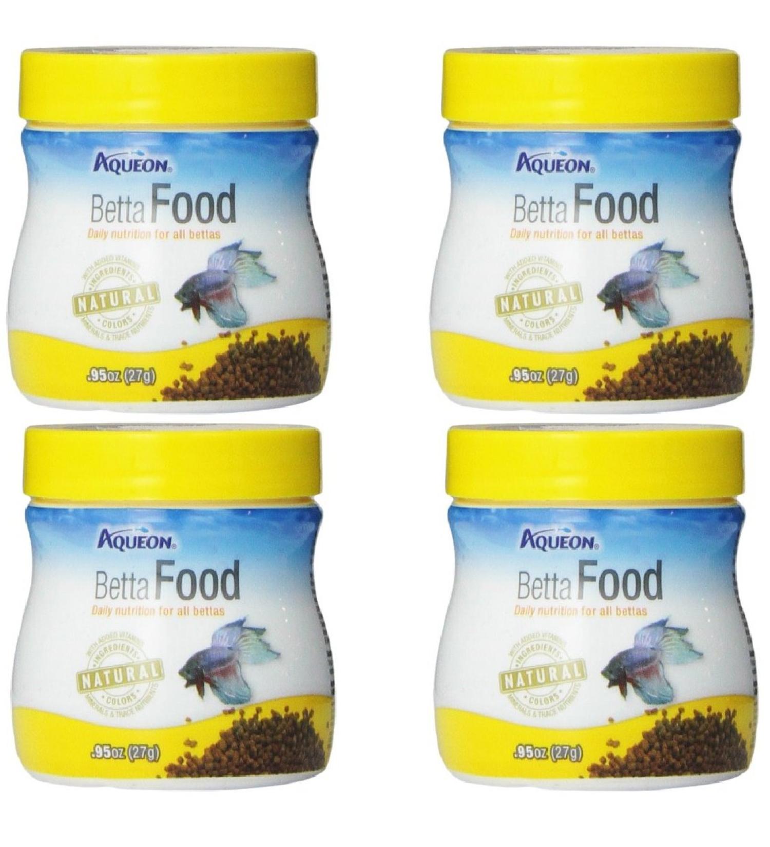 (4 Pack) Aqueon Betta Food 0.95-Ounce - Buy Online on GoSupps.com