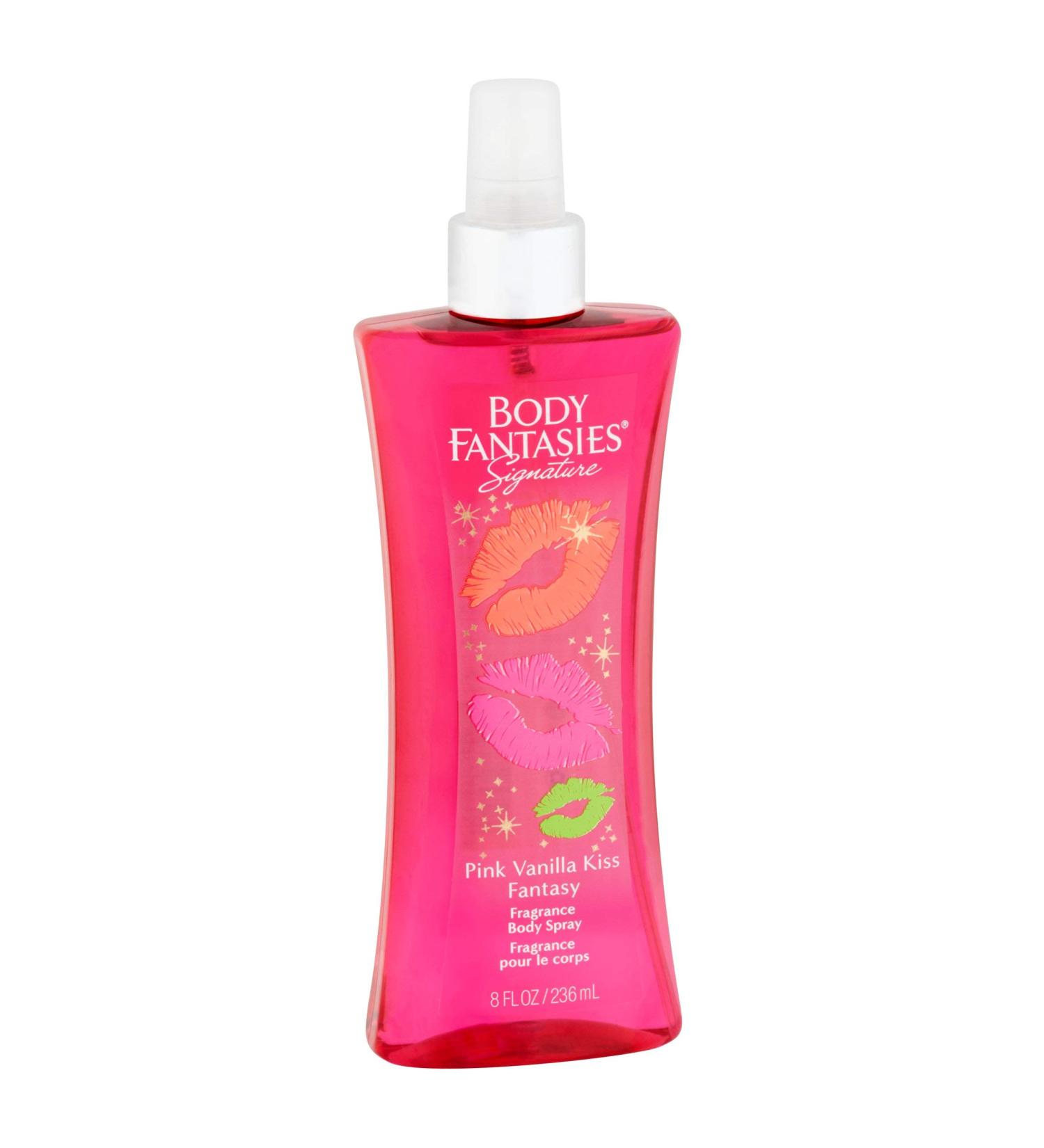 BODY FANTASIES SIGNATURE Pink Vanilla Kiss Fantasy Body Spray - 8 Fl Oz - Buy Online on GoSupps.com