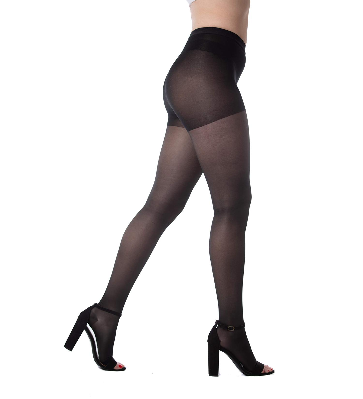 Medicella Open Toe Compression Pantyhose for Women | 15-20 mmHg Medical Quality | Large Black | International Shipping Available - Buy Online on GoSupps.com