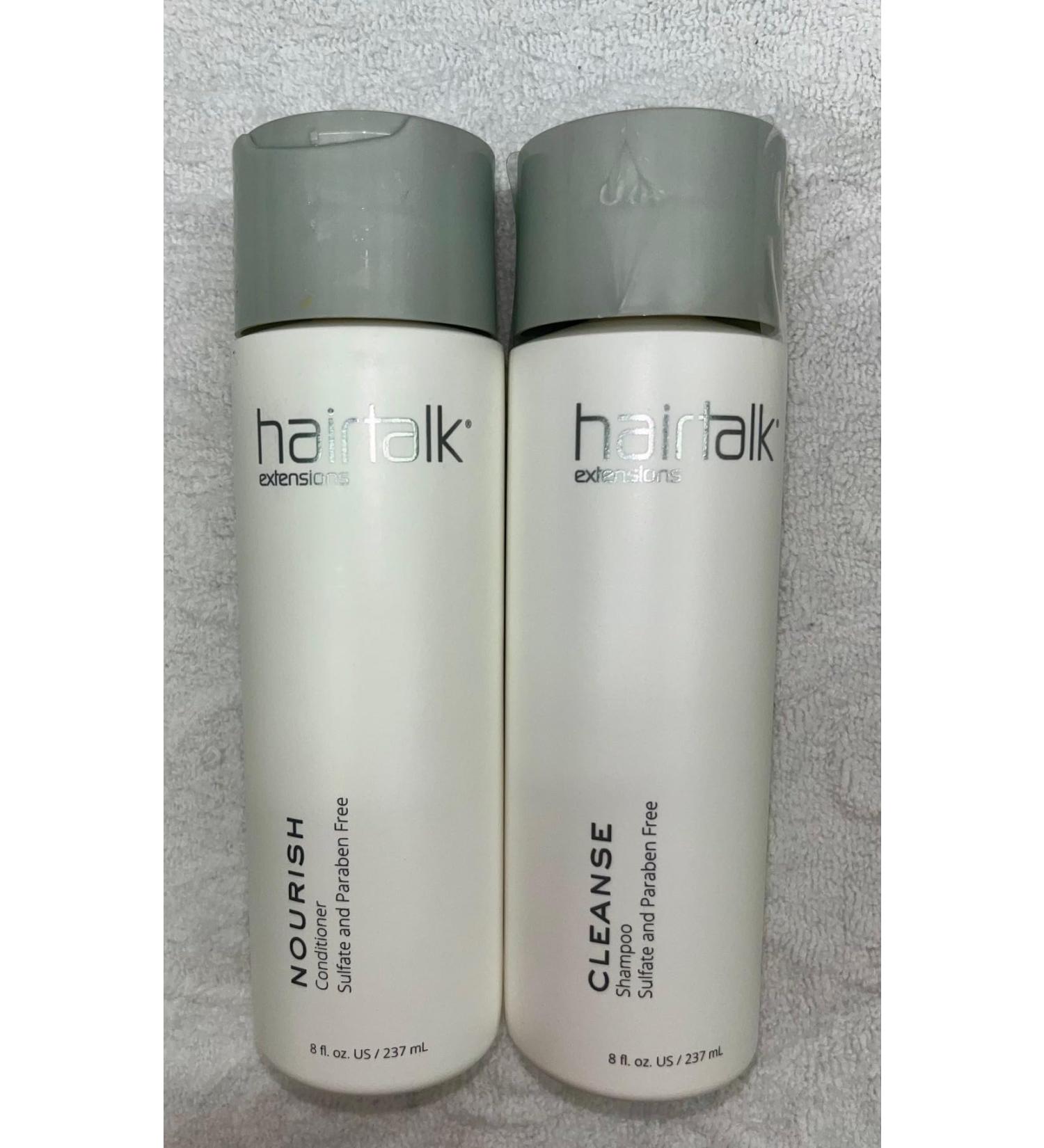 Hairtalk Cleanse Shampoo + Nourish Conditioner DUO - 8oz. each - NO sulfate and Paraben