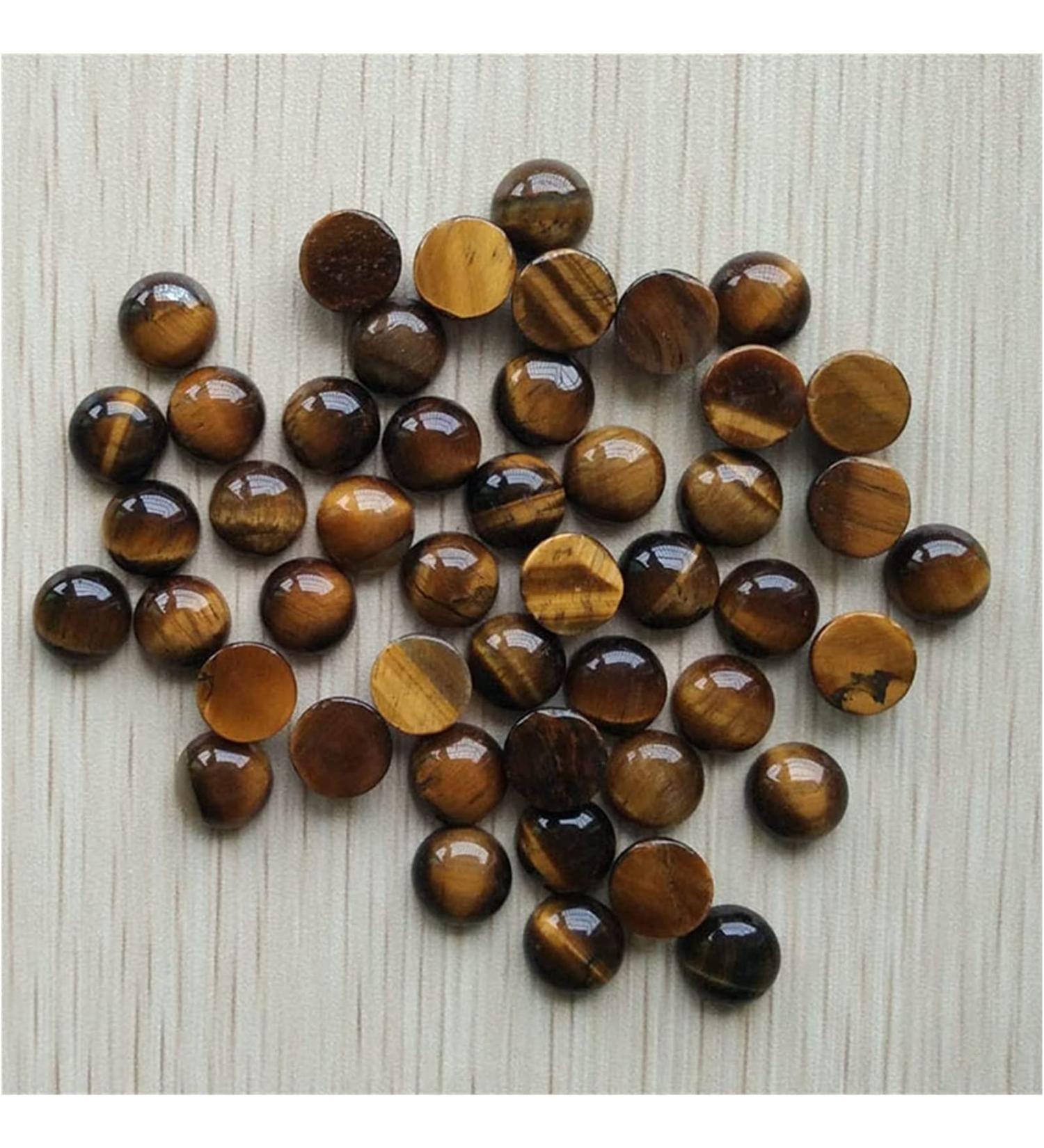 Minerals Stones Fashion Natural Stone Mixed Around 10mm Pearls for DIY. Jewelry Accessories Wholesale 50PCs / Lot Crystal Stones Decoration ERTEYIN (Color : Tiger Eye Stone) - Buy Online on GoSupps.com