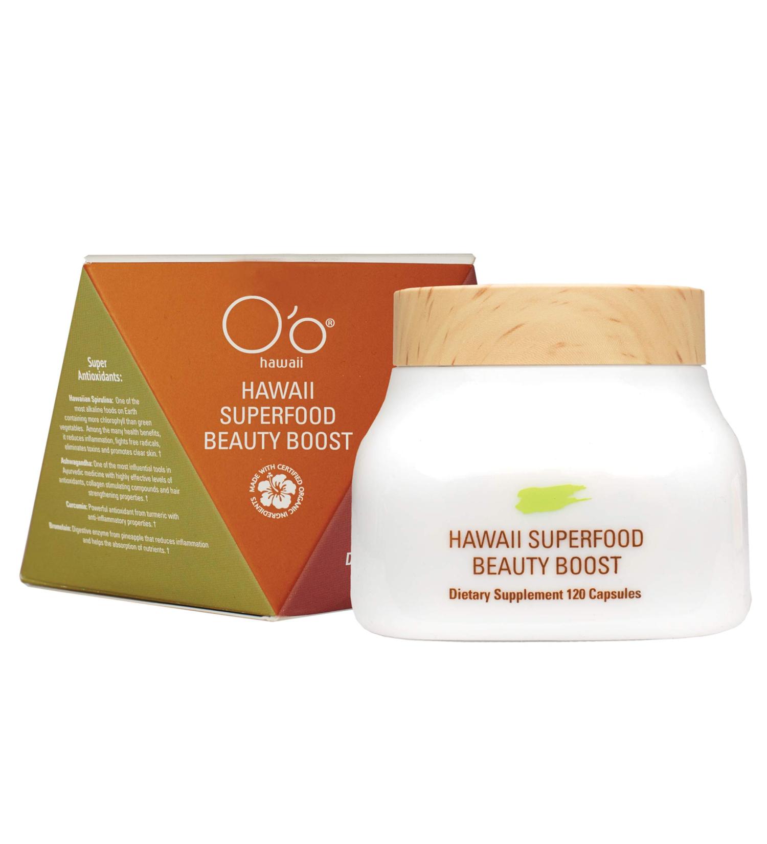 Hawaii Superfood Beauty Boost - 120 Capsules | O O Hawaii - Buy Online on GoSupps.com