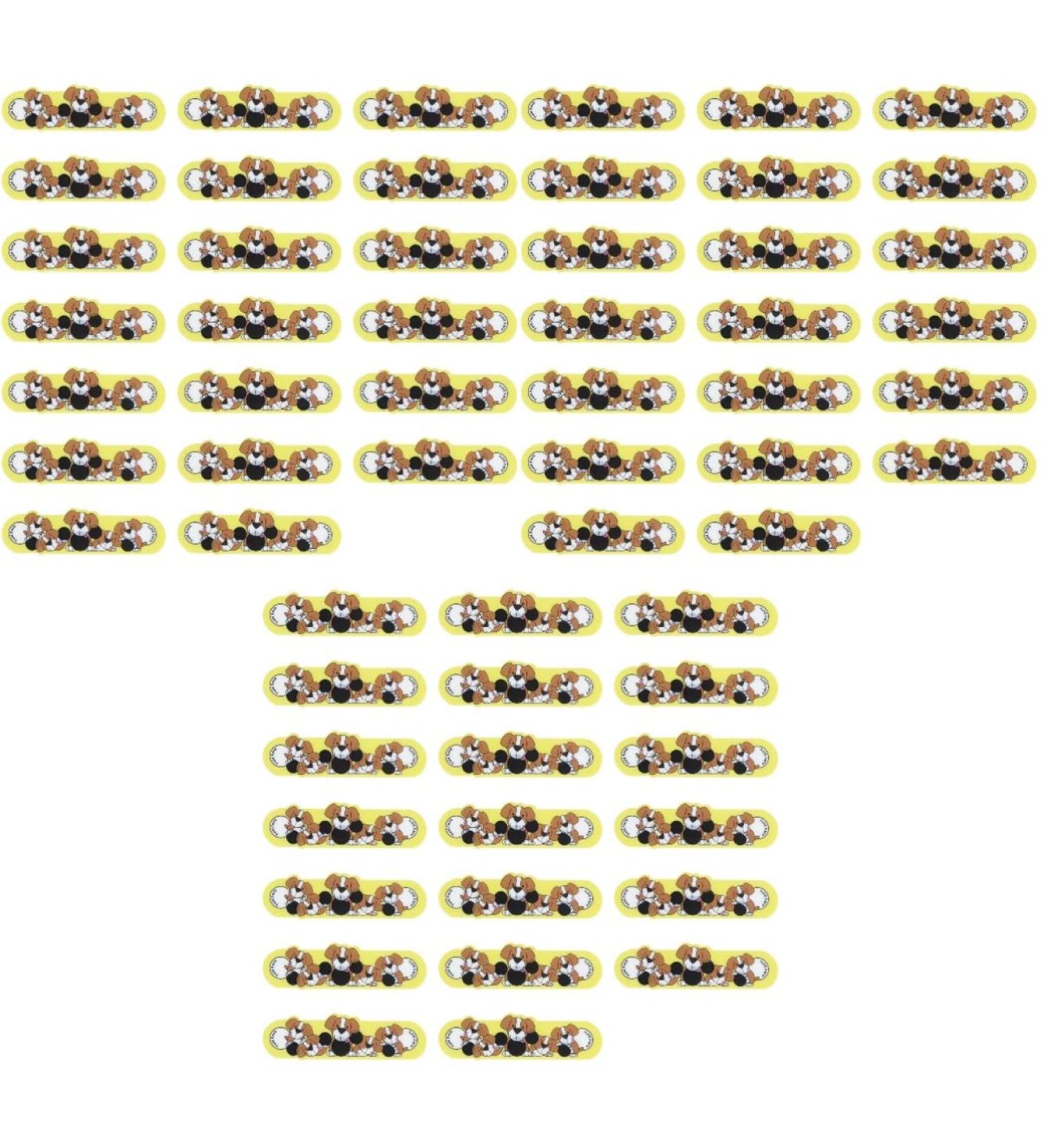 Kisangel Kids Stickers Liquid Crystal Fever Indicator Strips - 60pcs Toddler Stickers | Stick-on Forehead Patch for Baby - Yellow Brown - 7.5x2.5cm x3pcs - Buy Online on GoSupps.com