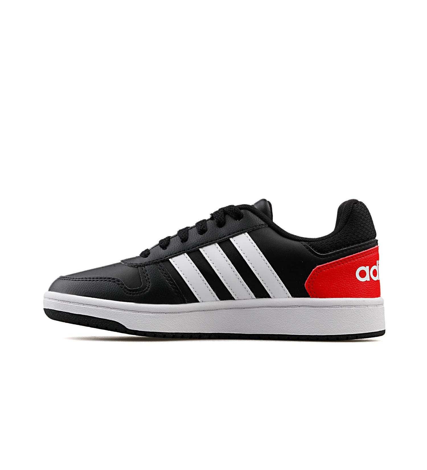 Buy adidas Unisex Kids Hoops 2.0 K Fitness Shoes - Size 38 2/3 EU - Stylish Black White & Red - International Shipping Available! - Buy Online on GoSupps.com
