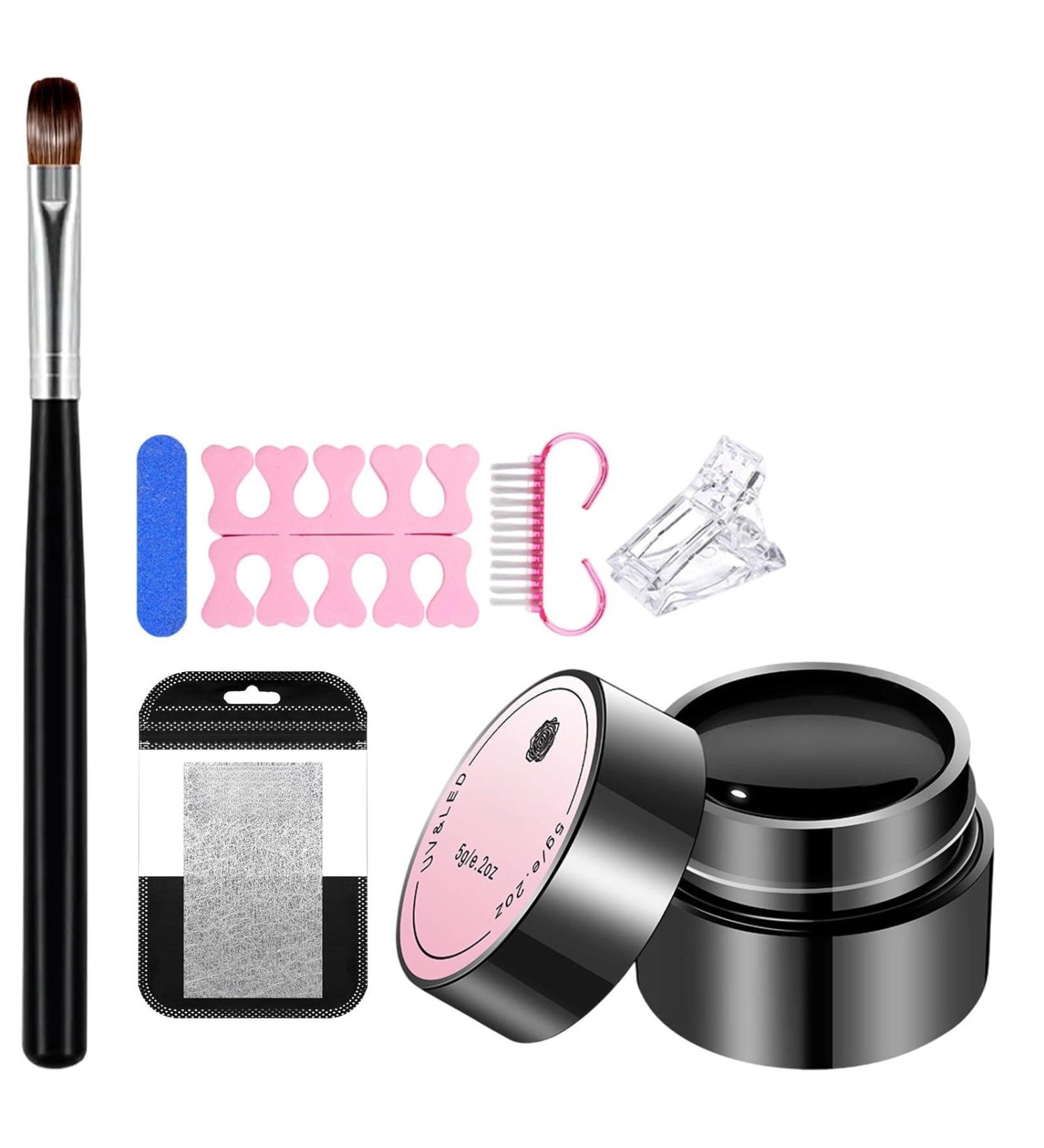 Opvonxeh Broken Nail Repair Glue Gel Strengthening Solution Brush Tweezers Fix Kit Quick Bond Support Beschermende Repair Function Nail Care Gel voor Vrouwen Damaged Split Cracked Manicure - Buy Online on GoSupps.com
