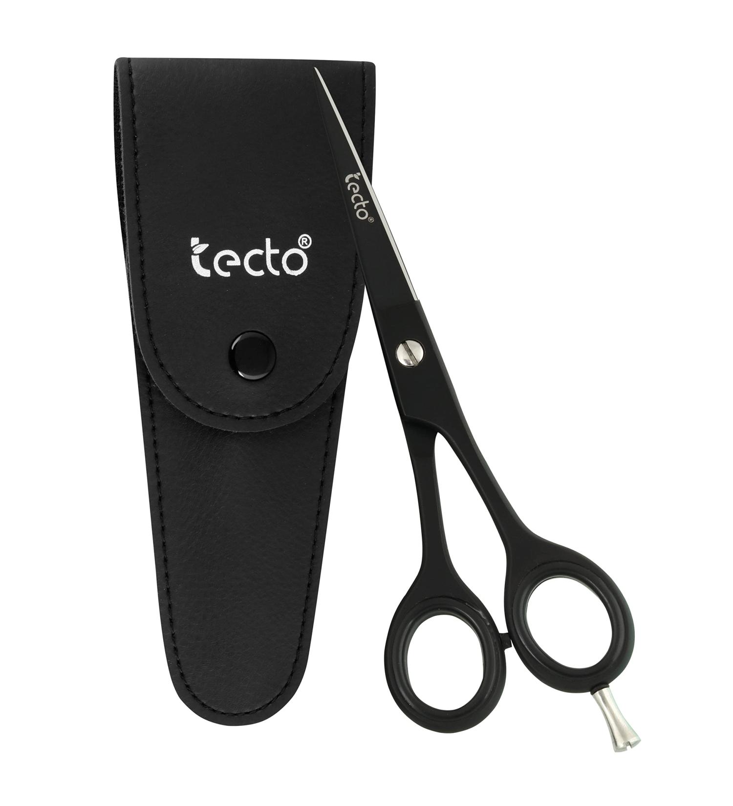 Tecto Hair Cutting Scissors 6.6 - Professional Stainless Steel Barber Shears for Men, Women & Kids | Extra Sharp Hair Cutting Scissors with Leather Case - Buy Online on GoSupps.com