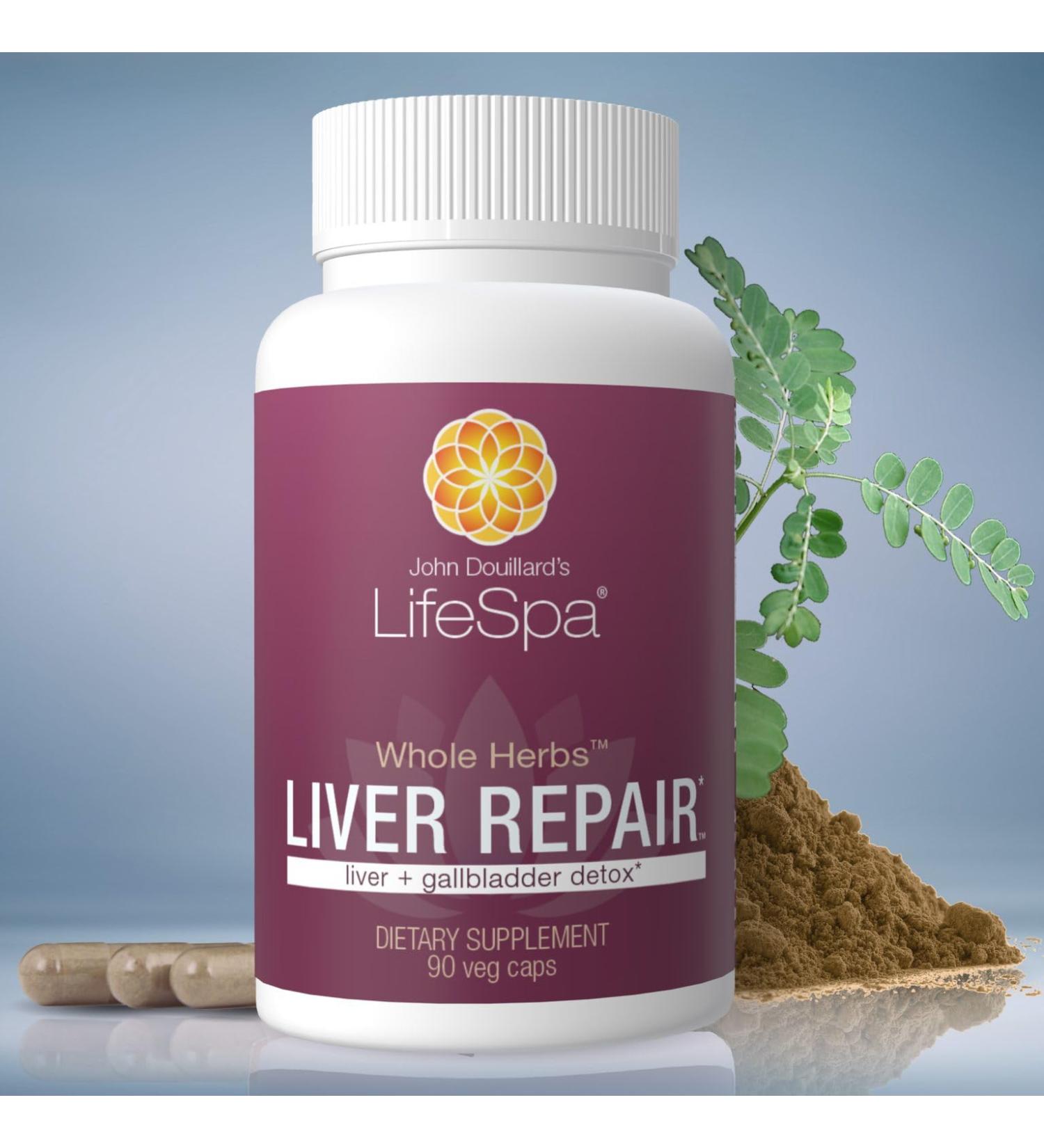 LifeSpa Whole Herbs Liver Repair | Liver Detox | Liver Cleanse and Repair | Health Supplements for Liver Health | Supports Liver and Gallbladder Detox | 90 Capsules | 475mg - Buy Online on GoSupps.com