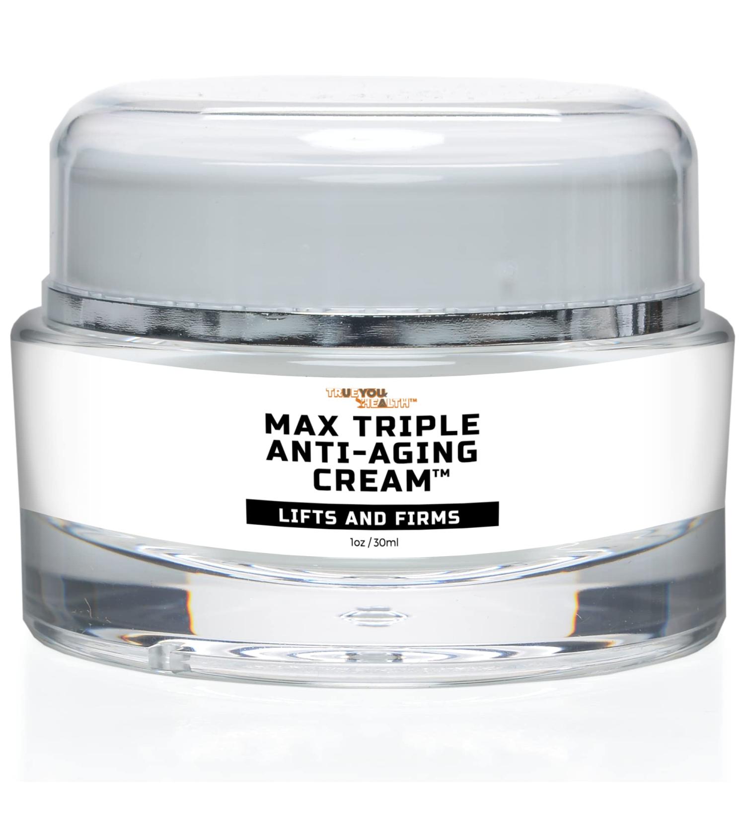 Max Triple Anti-Aging Cream with Vitamin C | Lift & Firm Anti-Wrinkle Face Cream | Even Skin Tone & Hydration | Remove Dark Spots | Day & Night Use - Buy Online on GoSupps.com
