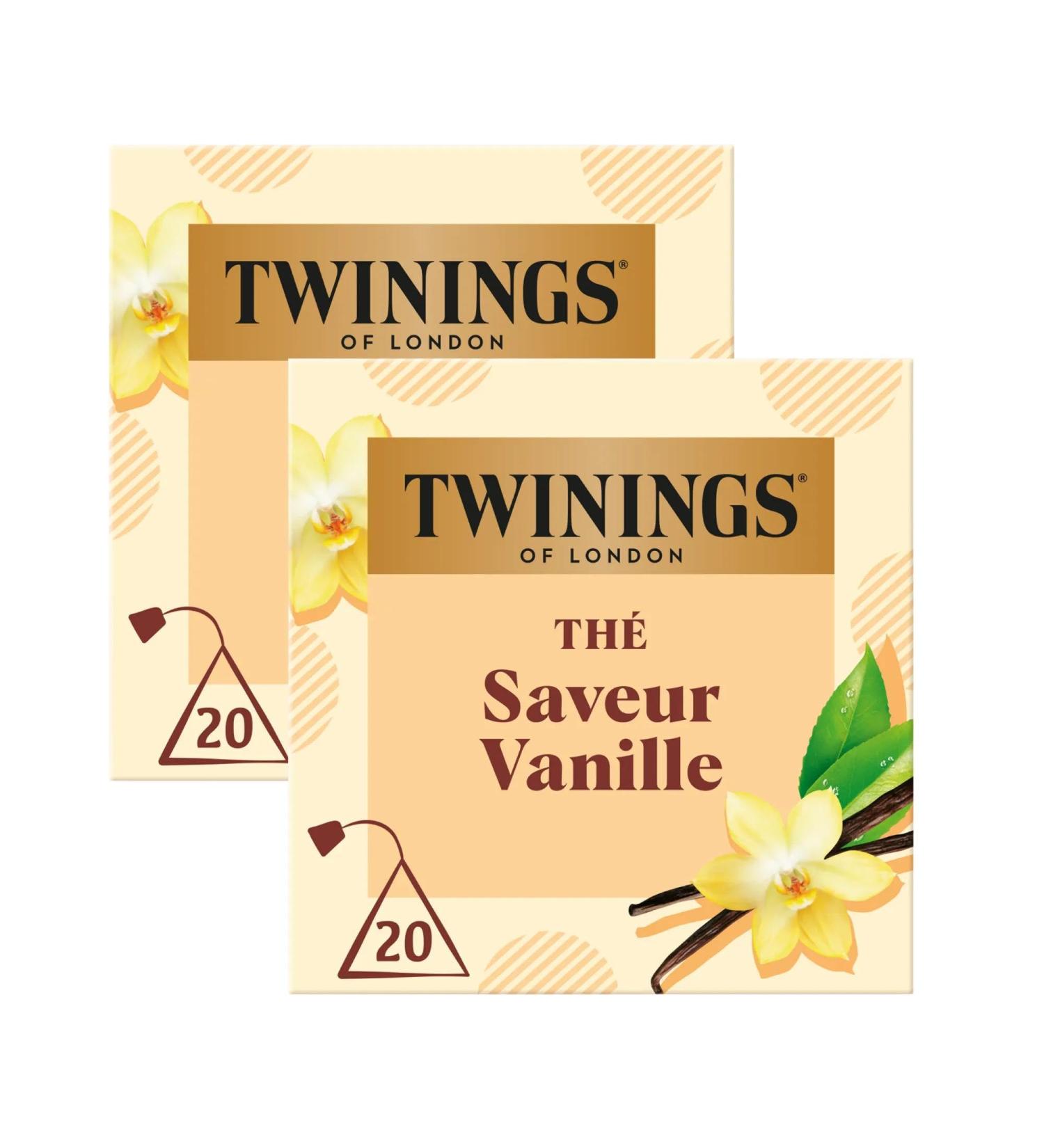 Twinings - Assortiment D couverte Rond et Gourmand - Th Noir Saveur Vanille - 40 Sachets - D guster Chaud ou Froid - Buy Online on GoSupps.com
