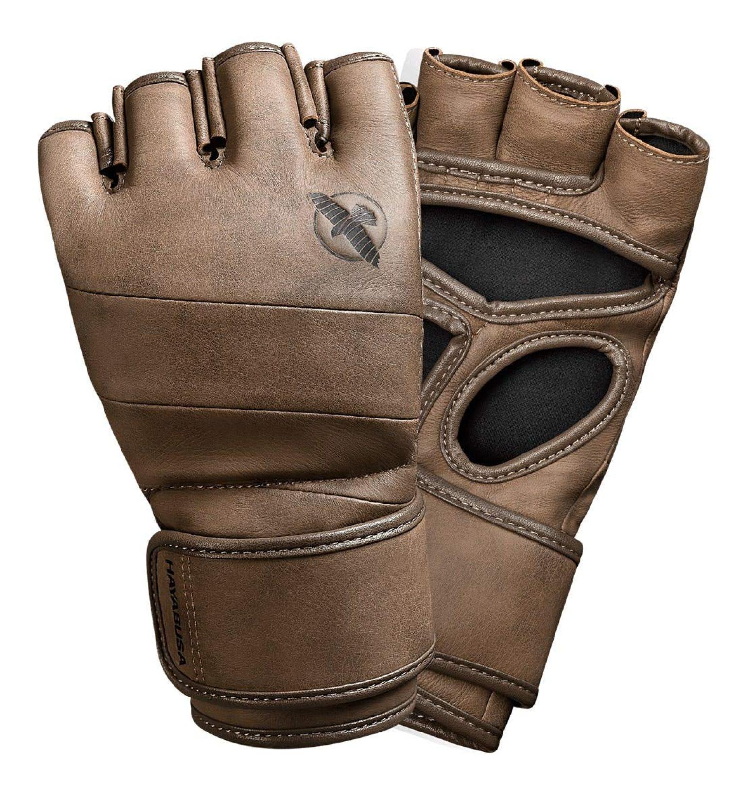 Hayabusa T3 LX Leather 4oz MMA Fight Gloves - Medium Brown for Men & Women - Buy Online on GoSupps.com