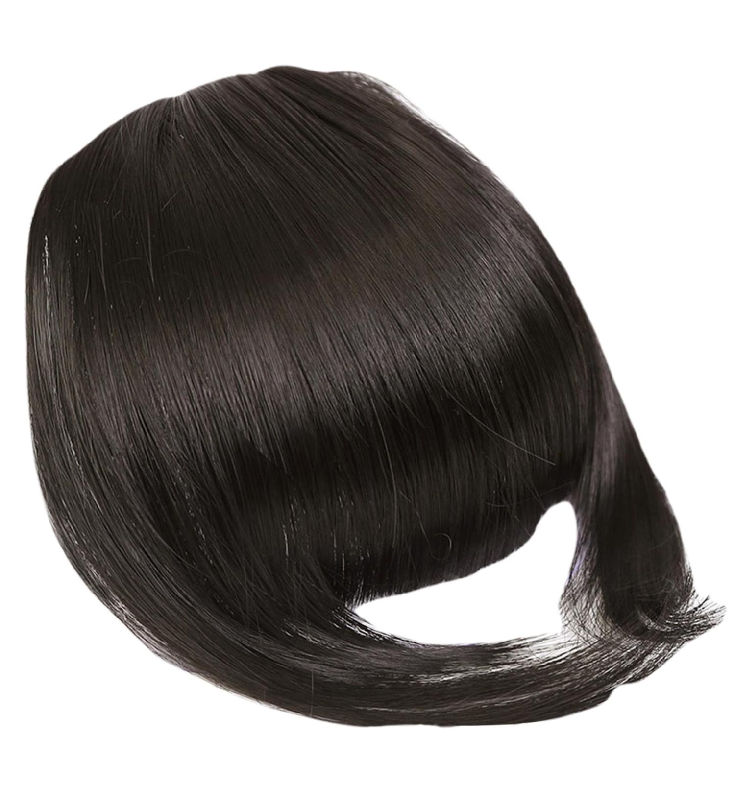 Bangs Hair Clip Fringe Clip In Hair Clip in Fringe High Temperature Fiber Clip in Bangs with Temple Hair Breathable Natural Look Fake Flat Bangs Front Face Fake Fringe for Women Girl Style3 - Buy Online on GoSupps.com