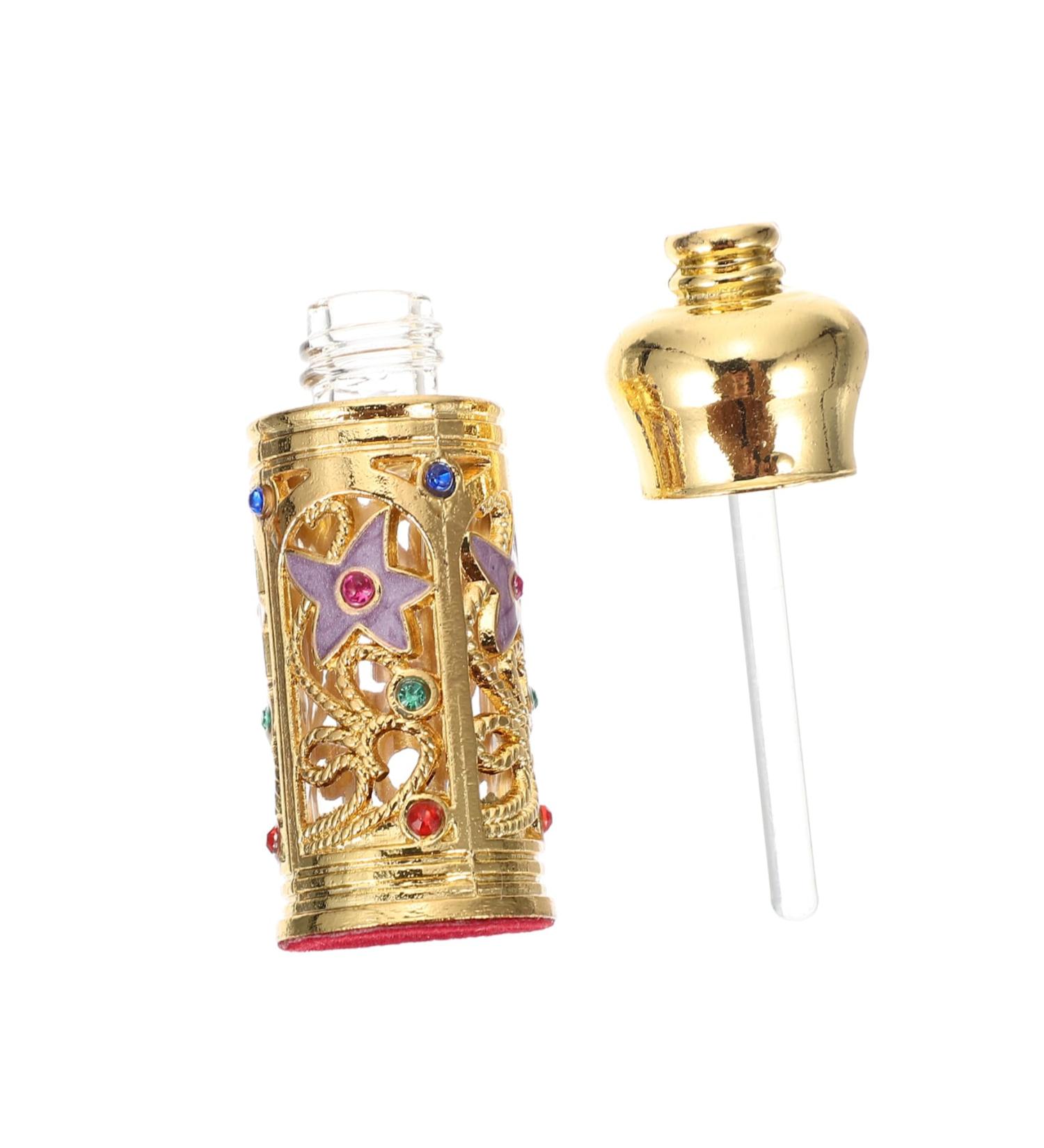 Beatifufu Essential Oil Empty Bottle Essential Oils Bottle Portable Bottle Decor Perfume Bottle Exquisite Bottle Decor Alloy Glass Perfume Bottle Perfume Storage Bottle Essence Bottle - Buy Online on GoSupps.com