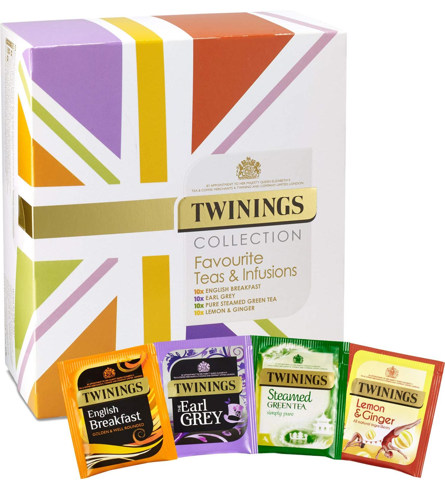 Twinings Favourite Collection Tea & Infusions Box - Best Selection of Favourites Tea & Infusions - Buy Online on GoSupps.com