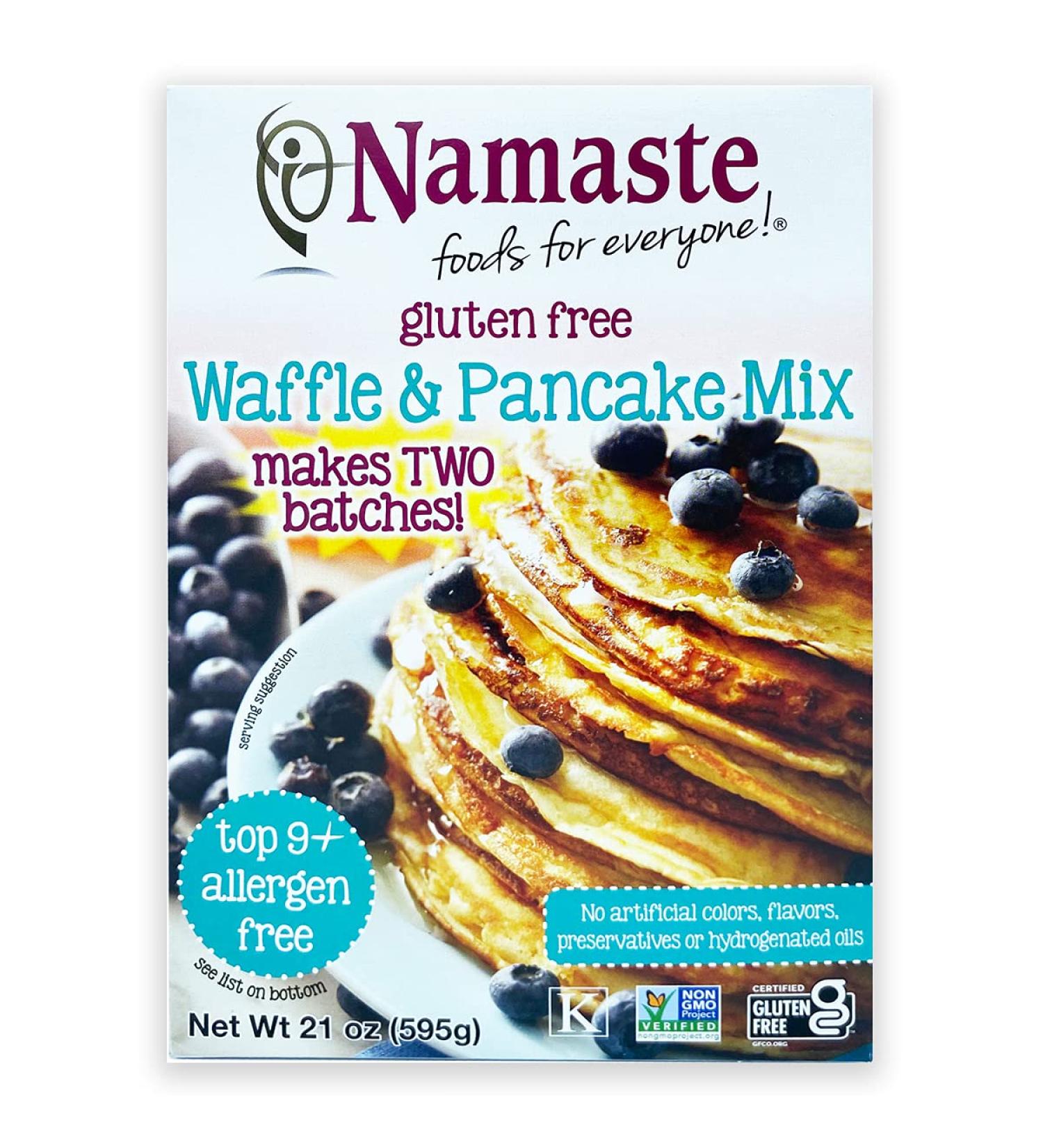 Namaste Foods Gluten Free Waffle & Pancake Mix - 21 oz (Pack of 6) | Delicious & Easy Breakfast - Buy Online on GoSupps.com