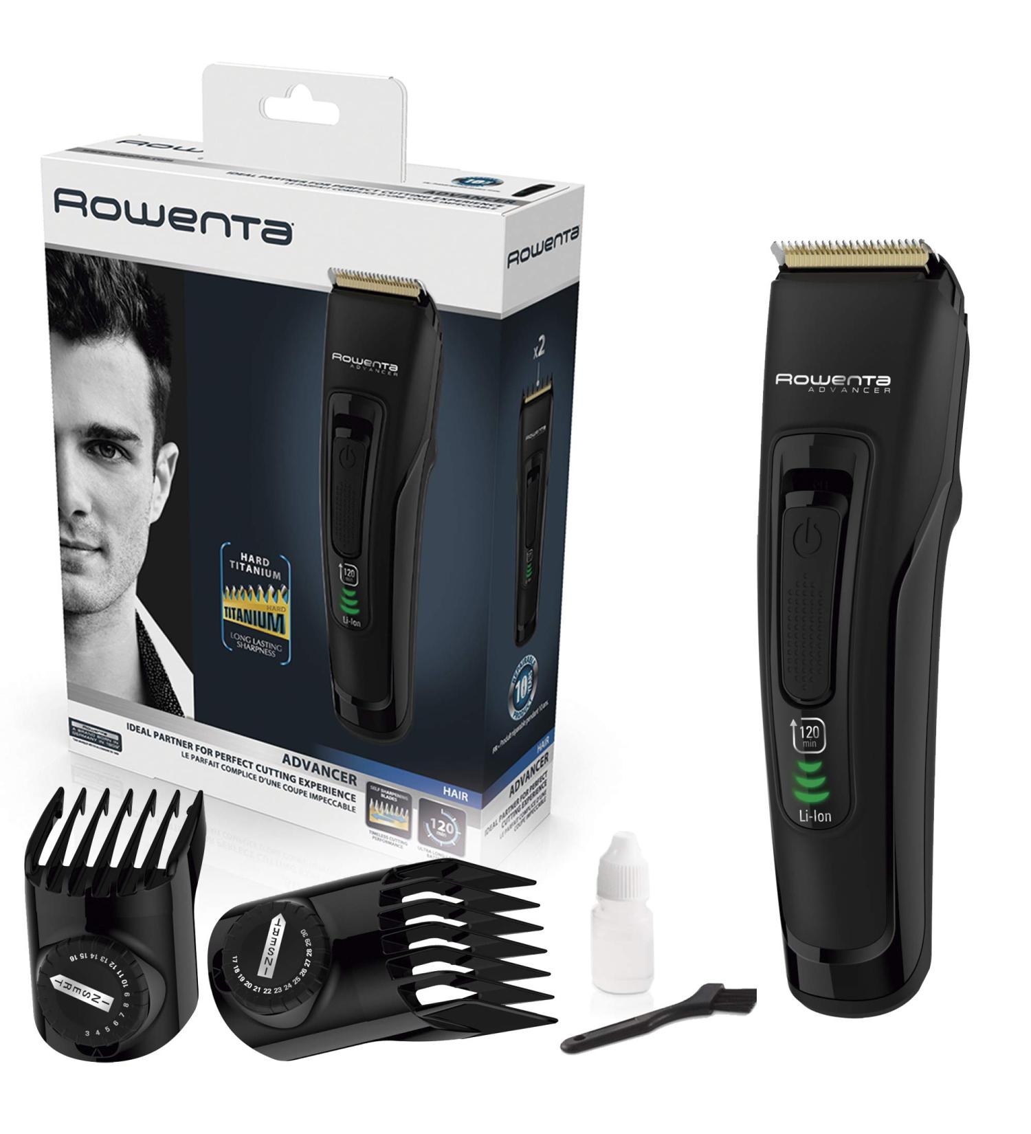Buy Rowenta Advancer Hair Clipper - Titanium-Coated Stainless Steel Blades & Accessories - International Shipping Available - Buy Online on GoSupps.com
