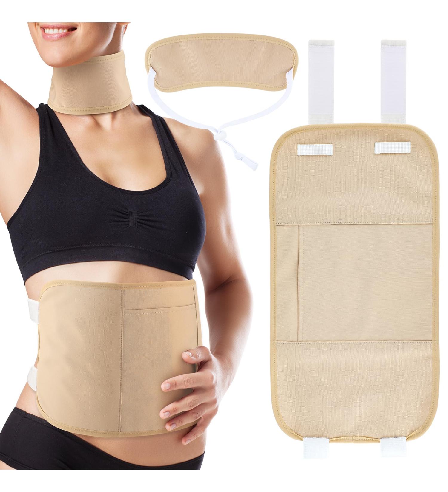 Castor Oil Packs for Liver Detox Reusable Castor Oil Pack Wrap with Neck Strap Less Mess Set Adjustable Anti Oil Leak Organic Castor Oil Packs for Waist and Thyroid Neck - Buy Online on GoSupps.com