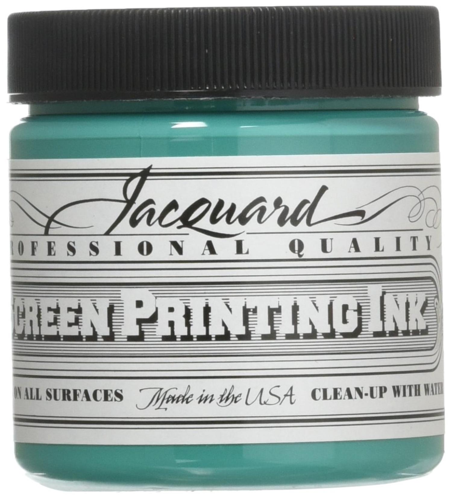 Jacquard Professional Screen Print Ink 4oz - Turquoise (113) | Water-Soluble - Buy Online on GoSupps.com