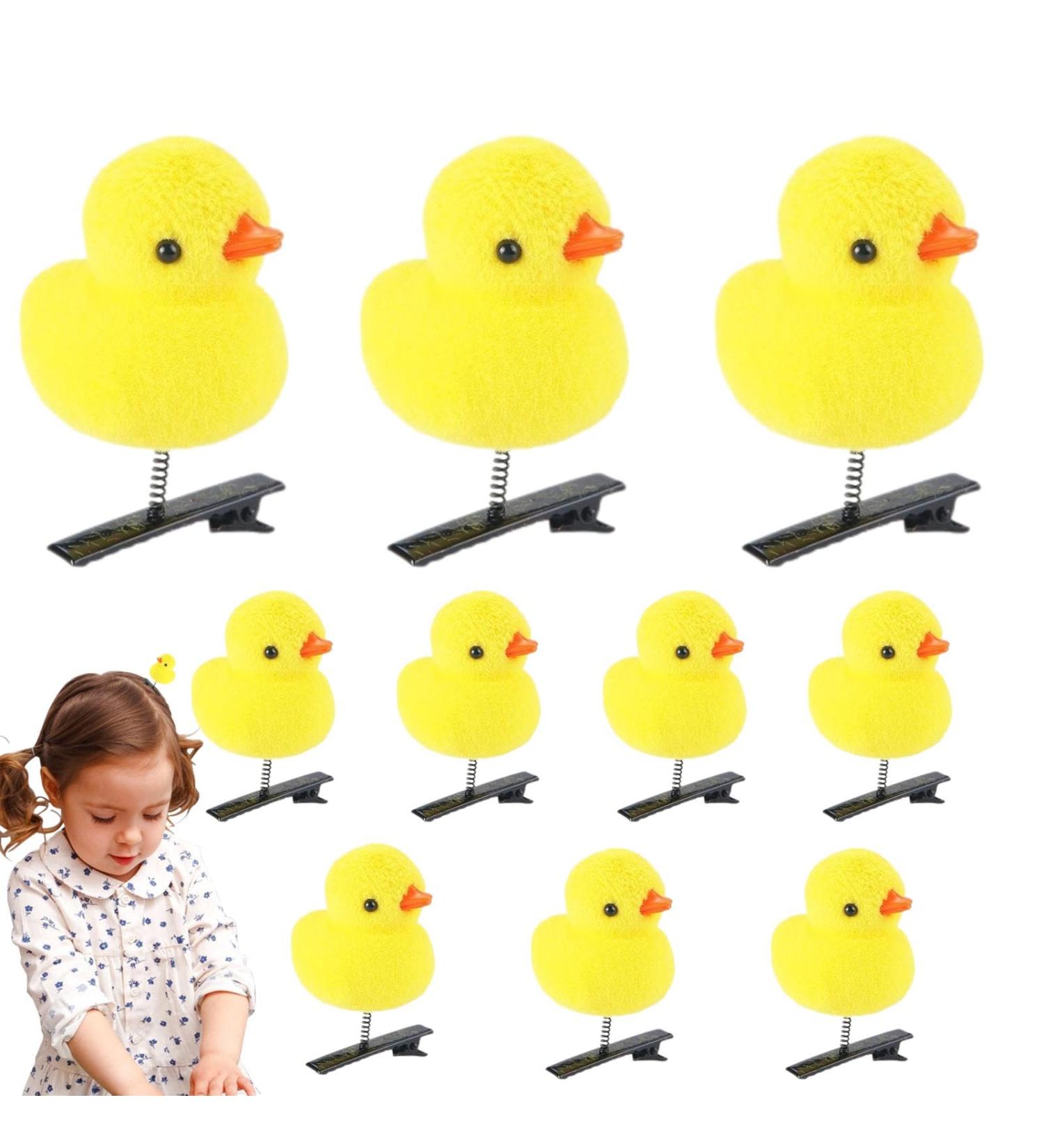 Generic Cute Yellow Duck Hair Clips - 10 Cute Yellow Duck Hairpin Set for Girls Women Soft Animal Hair Clips Hair Pins Fun Hair Accessories for Kids Women Standard - Buy Online on GoSupps.com