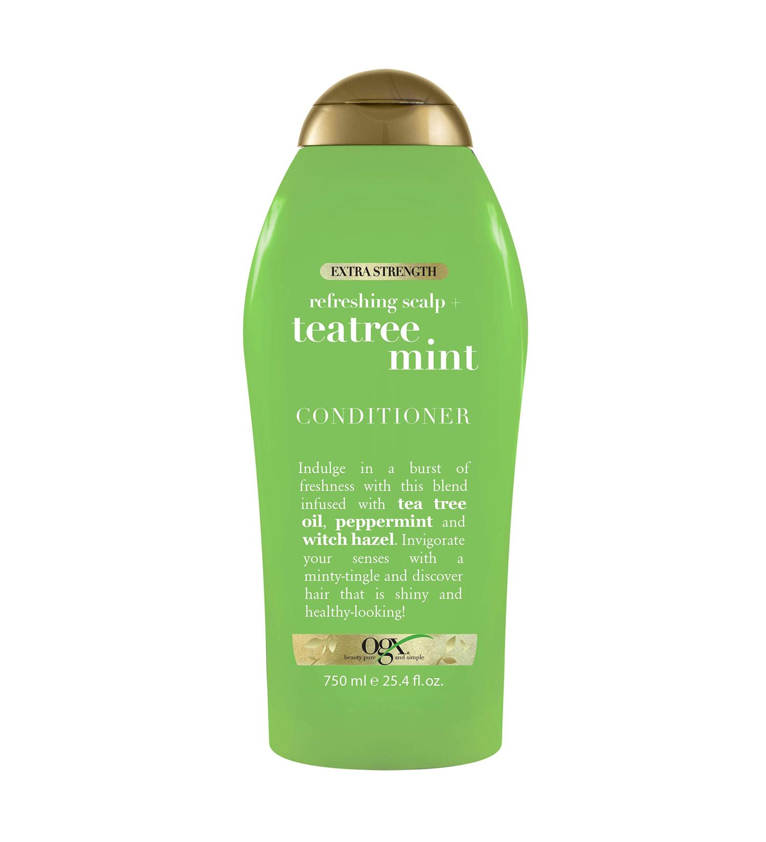 OGX Extra Strength Tea Tree Mint Conditioner - 25.4 Fl Oz | Paraben & Sulfate-Free - Buy Online on GoSupps.com