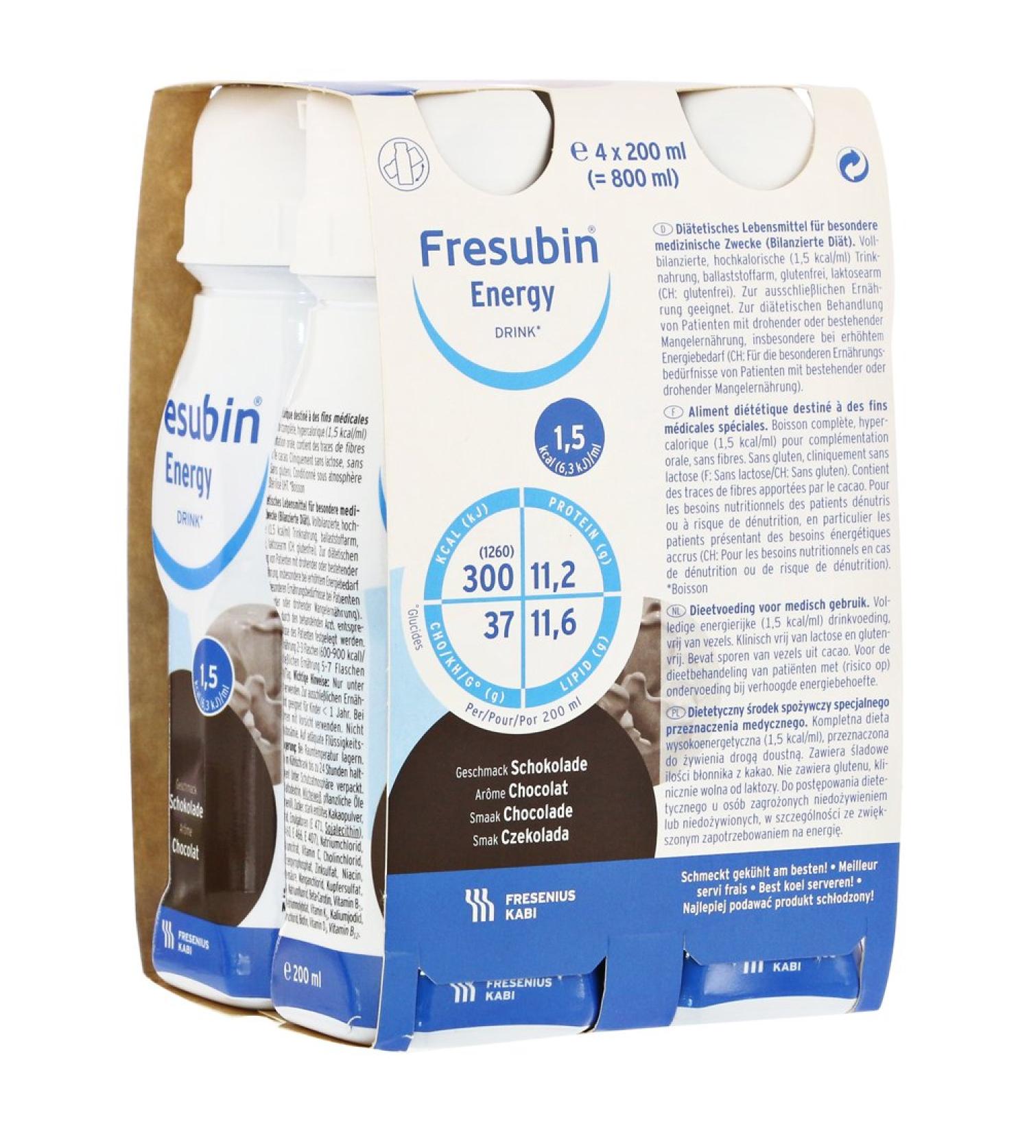 Fresubin Energy Drink Chocolate Drink Bottle CPC 800 ml Solution - Buy Online on GoSupps.com