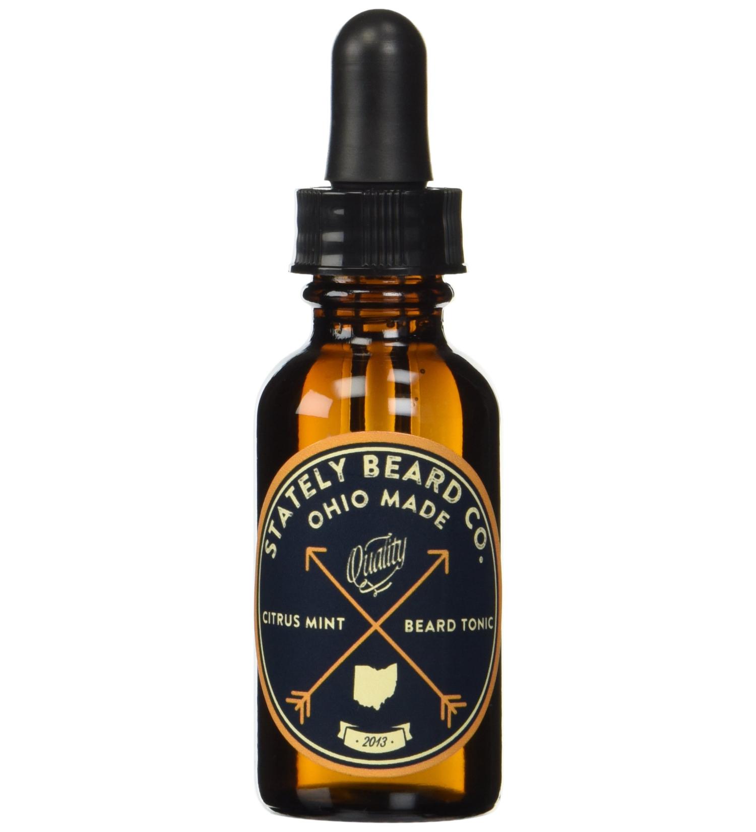 Stately Beard Co. - Citrus Mint Beard Oil - All Natural and Organic 1oz