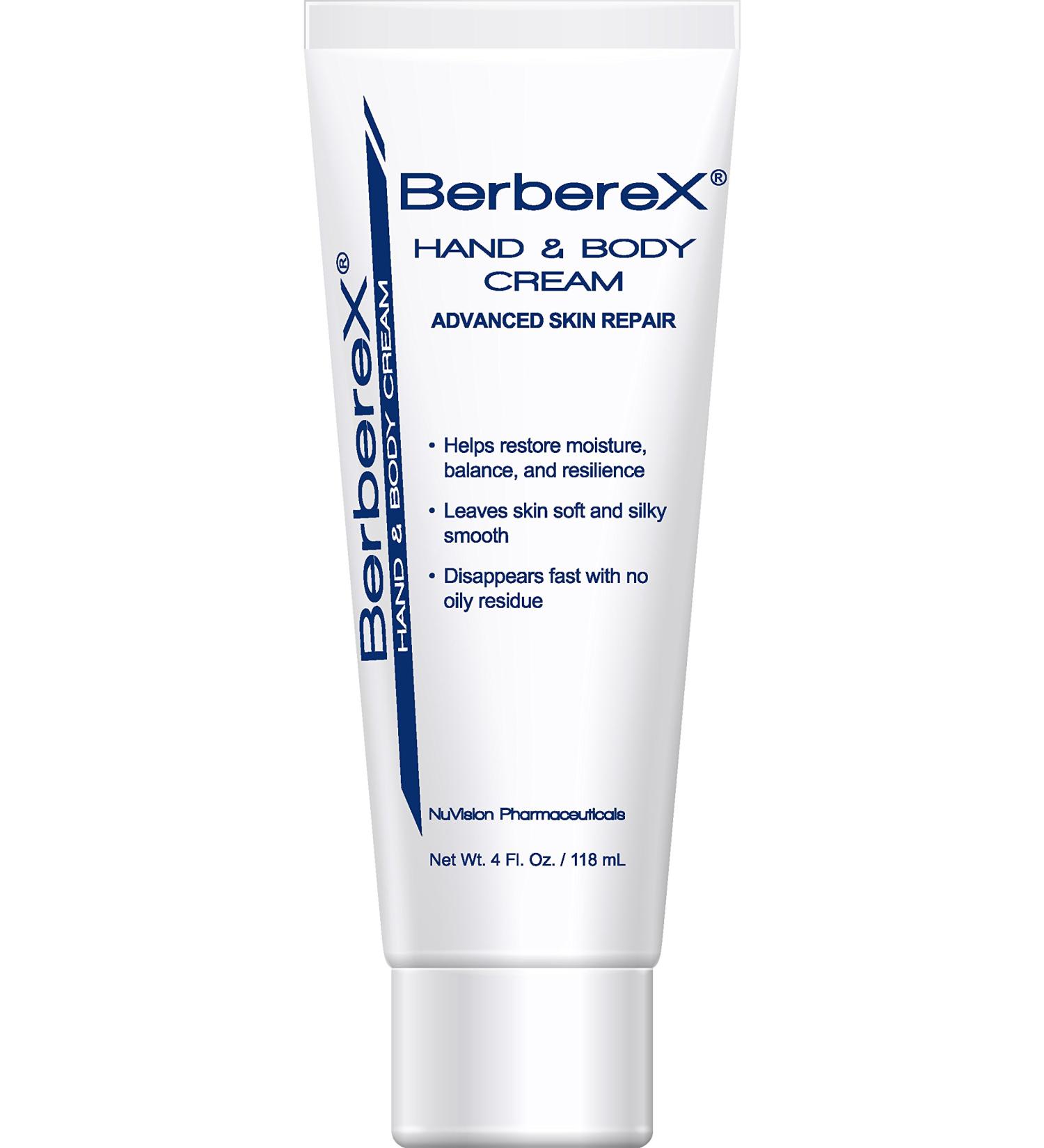 BerbereX Hand & Body Cream - Advanced Skin Repair for Dry, Cracked Skin - Moisturizing, Soothing, and Renewing Formula - Anti-Aging Treatment for Sun Burn, Eczema, Psoriasis - 4 oz - Buy Online on GoSupps.com