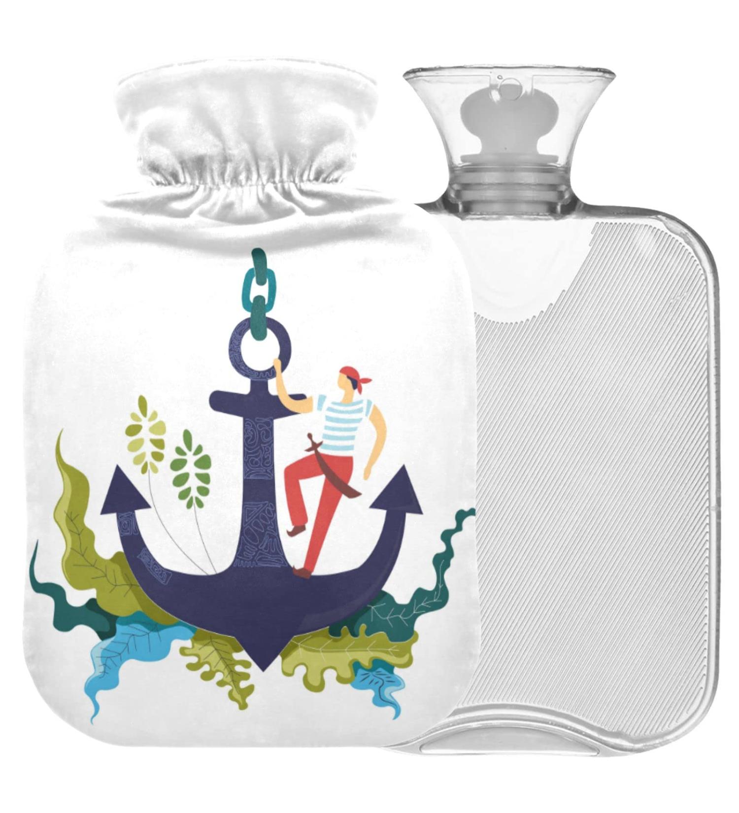 Buy Naanle Funny Transparent Hot Water Bottle 2L - Large Bed Warmer & Pain Relief Therapy - Buy Online on GoSupps.com