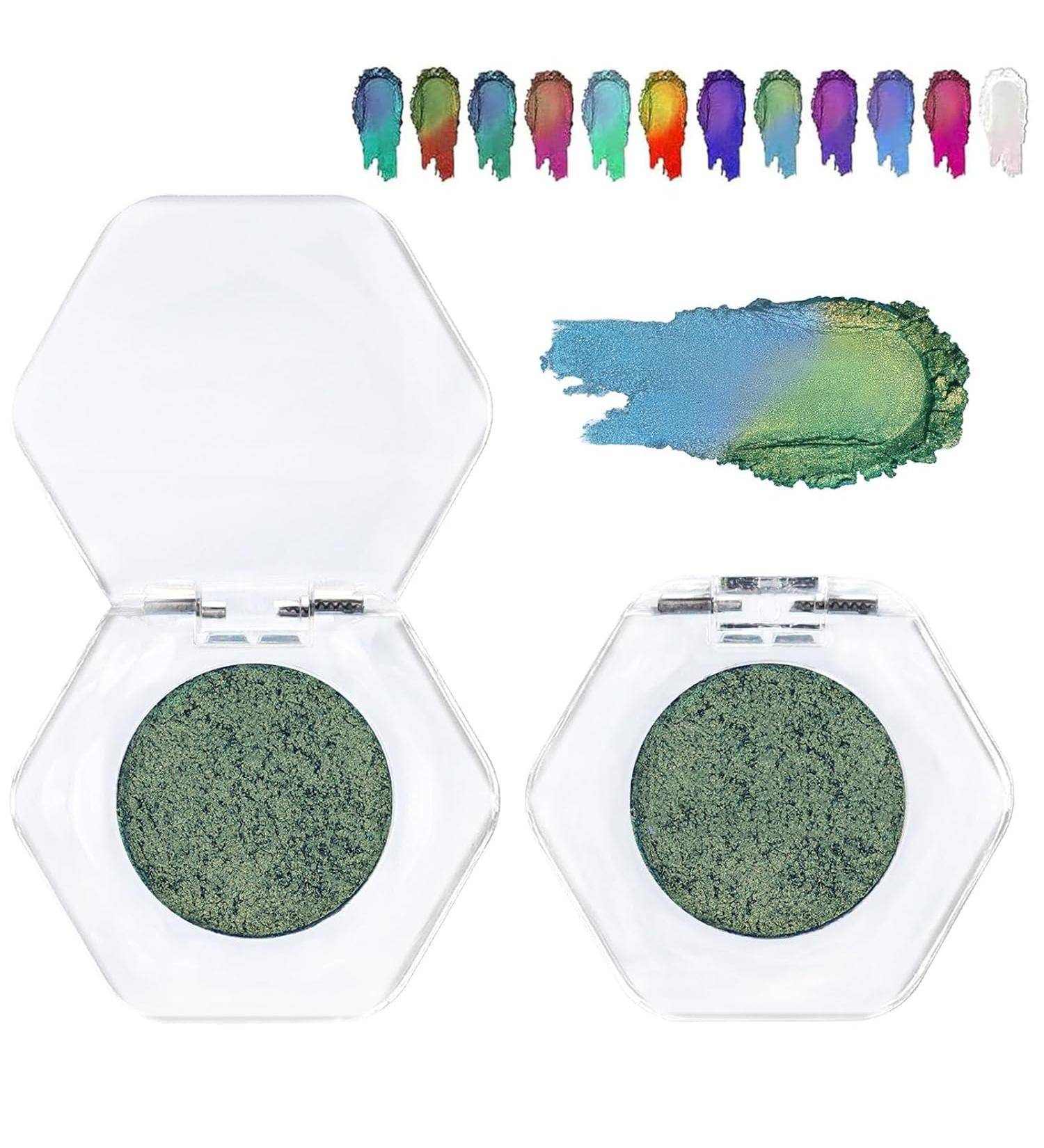 Adriana Nicole Cosmetics Eyeshadow Ethereal Eyeshadow Adriana Nichole Cosmetics Sparkling Eyeshadow Ethereal Single Color-shifting Eyeshadow Suitable for All Skin Types (Style L) - Buy Online on GoSupps.com