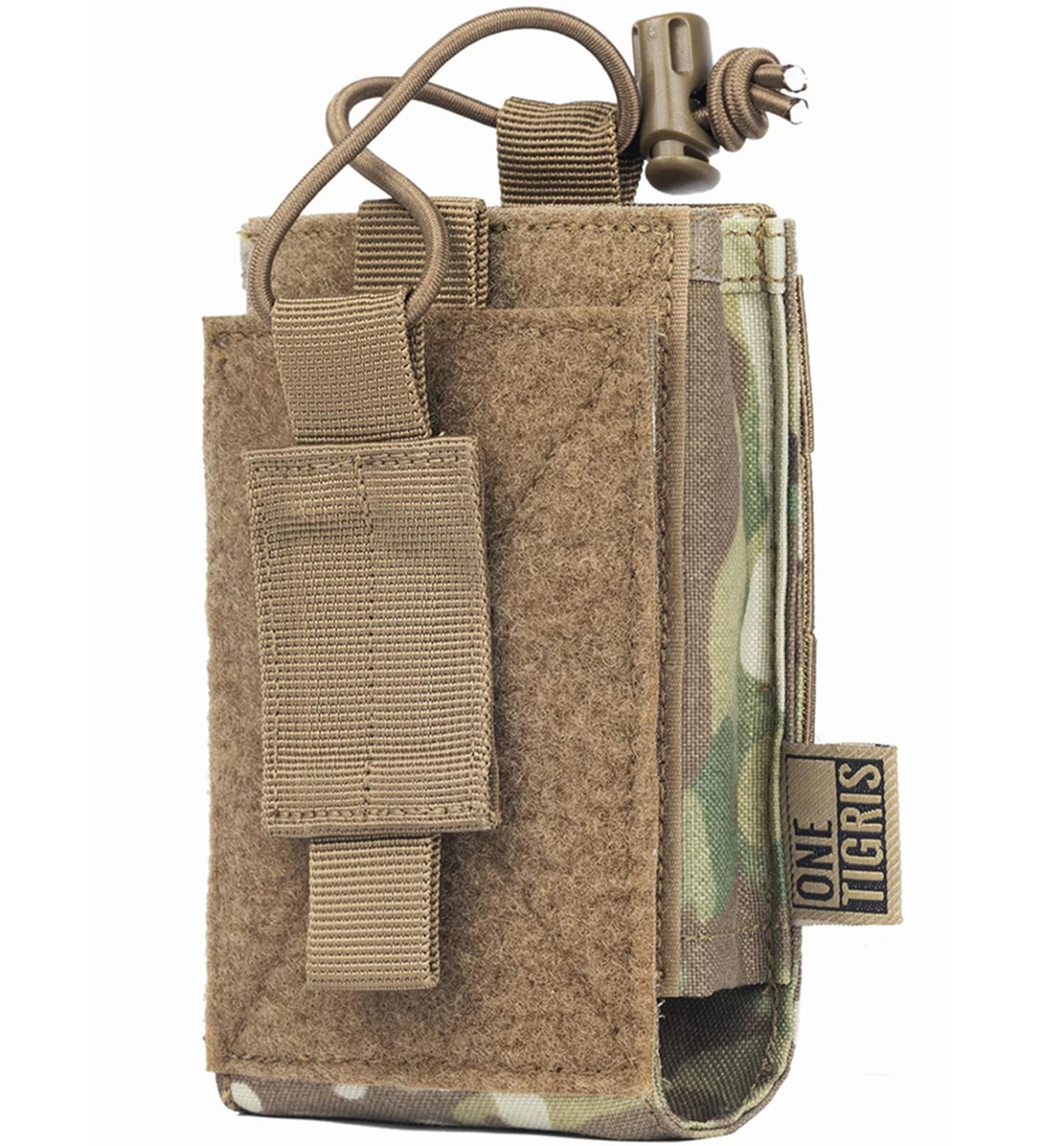 OneTigris Radio Holster for BaoFeng UV-5R BF-F8HP Nylon MOLLE Pouch for Walkie Talkie Rifle Mag Multicam 1 - Buy Online on GoSupps.com