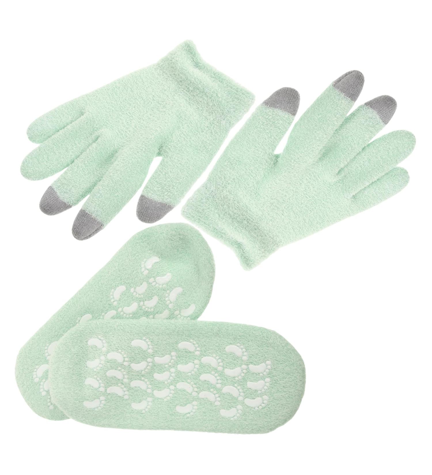 minkissy Hand Protection 1 Set Moisturizing Socks for Cracked Feet Women Moisturizing Gloves Feet Mask for Dry Cracked Feet Spa Socks Gel Gloves Yarn Dry Hands Women's Foot Socks - Buy Online on GoSupps.com