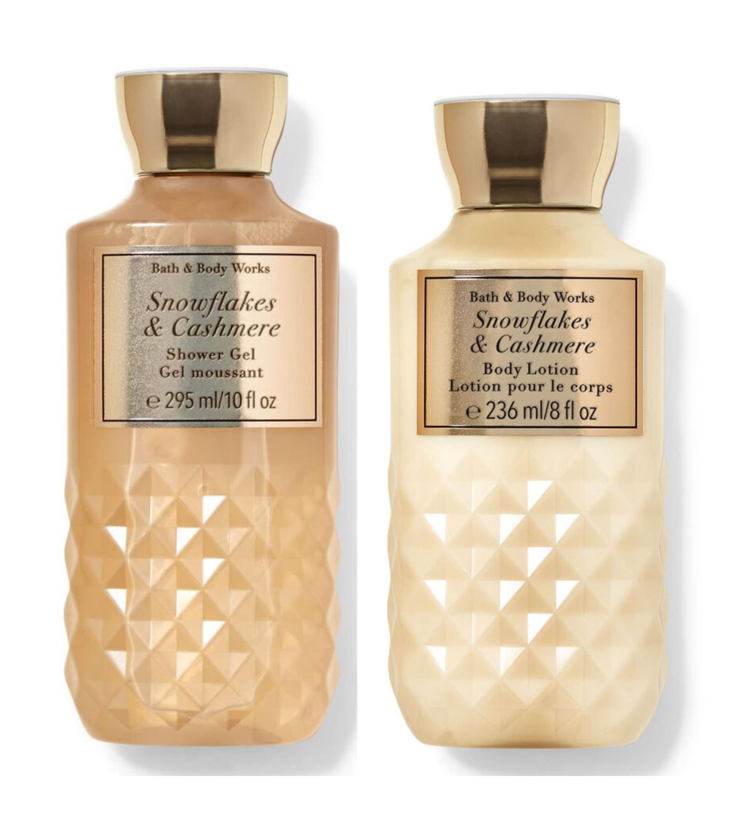 Bath and Body Works Snowflakes & Cashmere Gift Set 10 oz Shower Gel & 8 oz Lotion | International Shipping Available - Buy Online on GoSupps.com