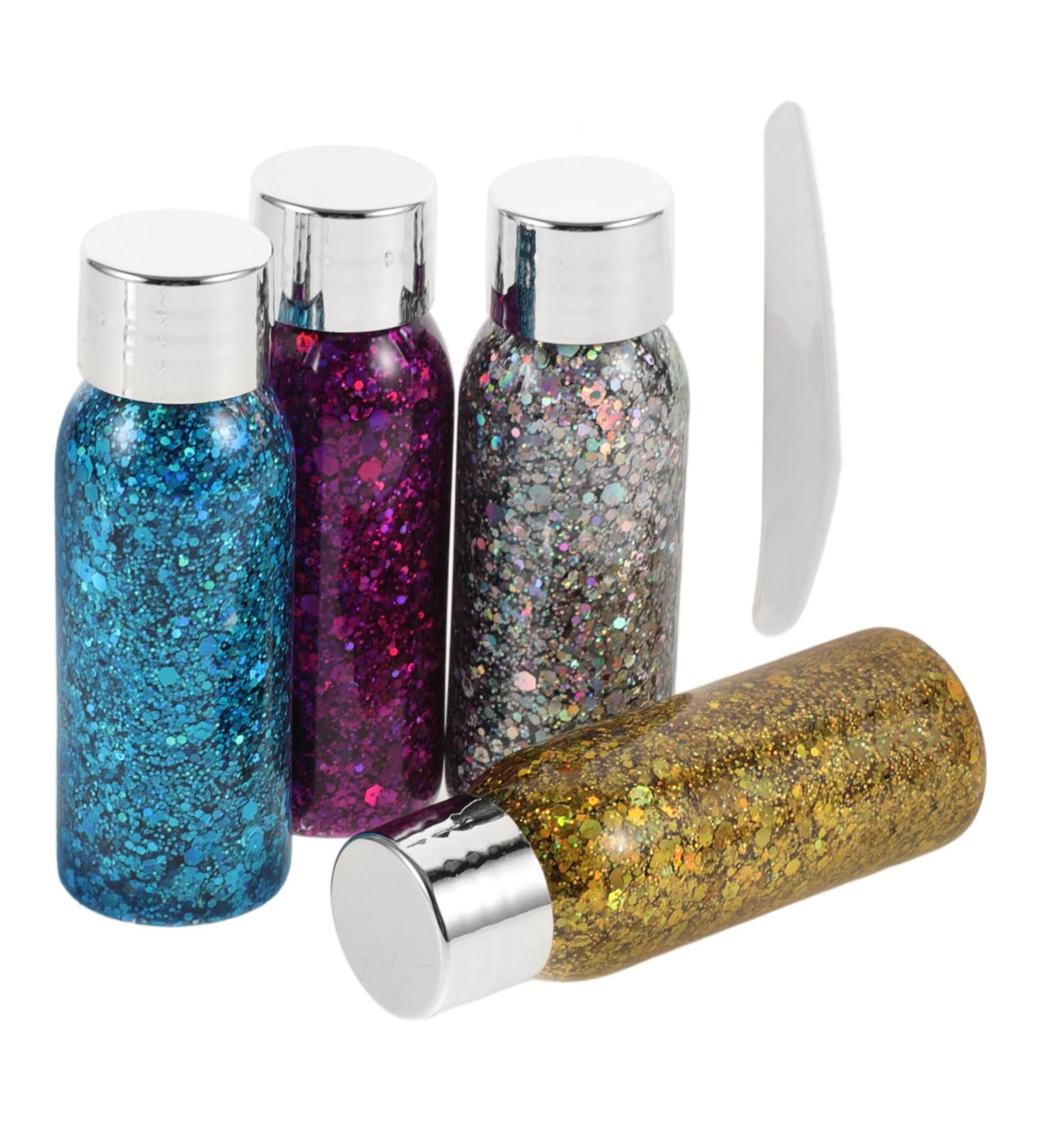 Mikinona 4pcs Set Colorful Eye Shadow Body Glitter Gel Halloween Makeup Glitter Face Glitter Liquid - Buy Online on GoSupps.com