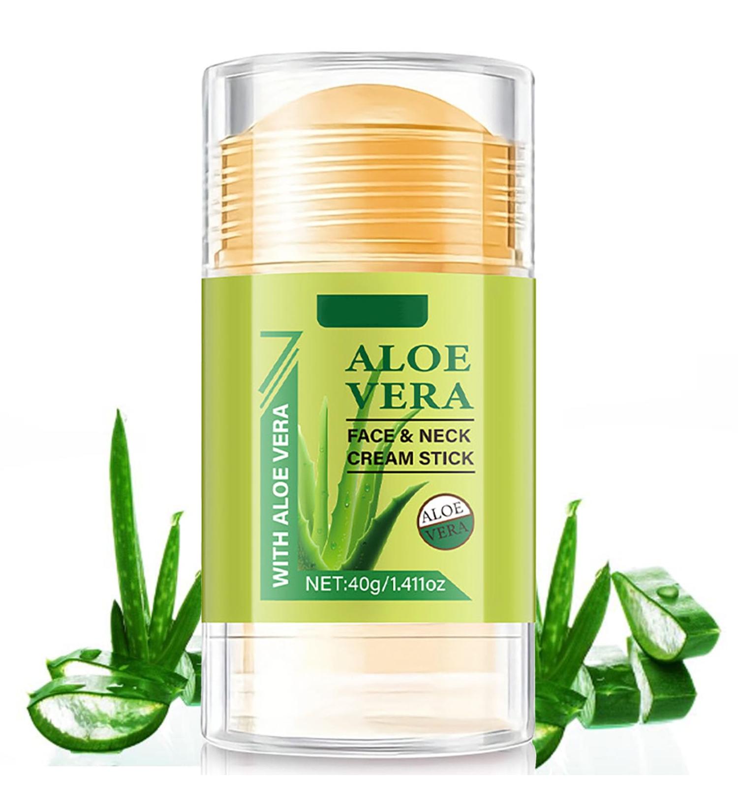 Krmspe Hydrating Face Balm Stick with Aloe Vera Aloe Vera Neck Facial Care Stick for Lifting & Firming Facial Moisturizer for Day and Night Anti Wrinkle Skin Repair 1.41 Fl Oz - Buy Online on GoSupps.com
