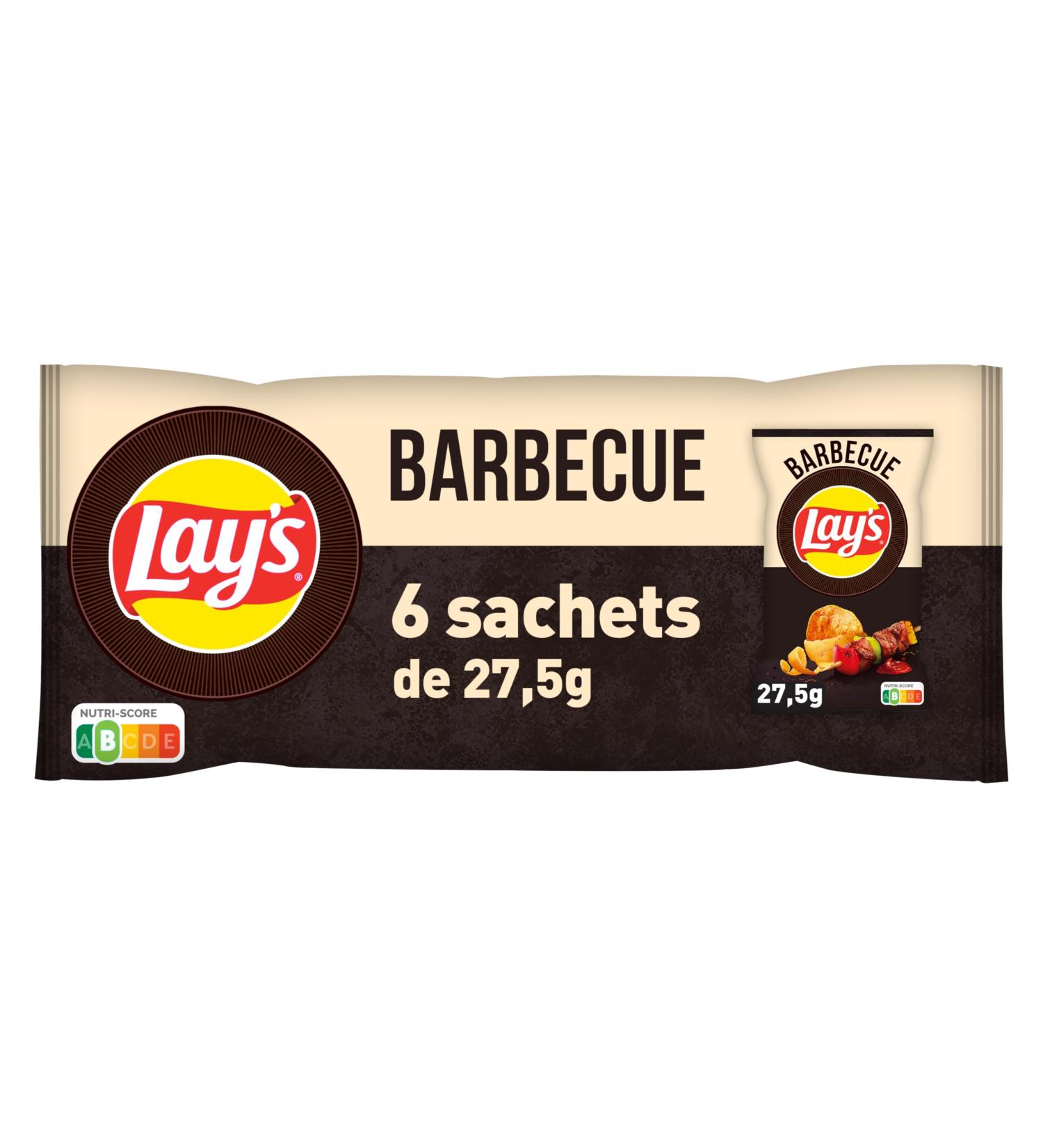  Lay's Lay's Barbecue chips 27.5 g - Multipack of 6 - Buy Online on GoSupps.com
